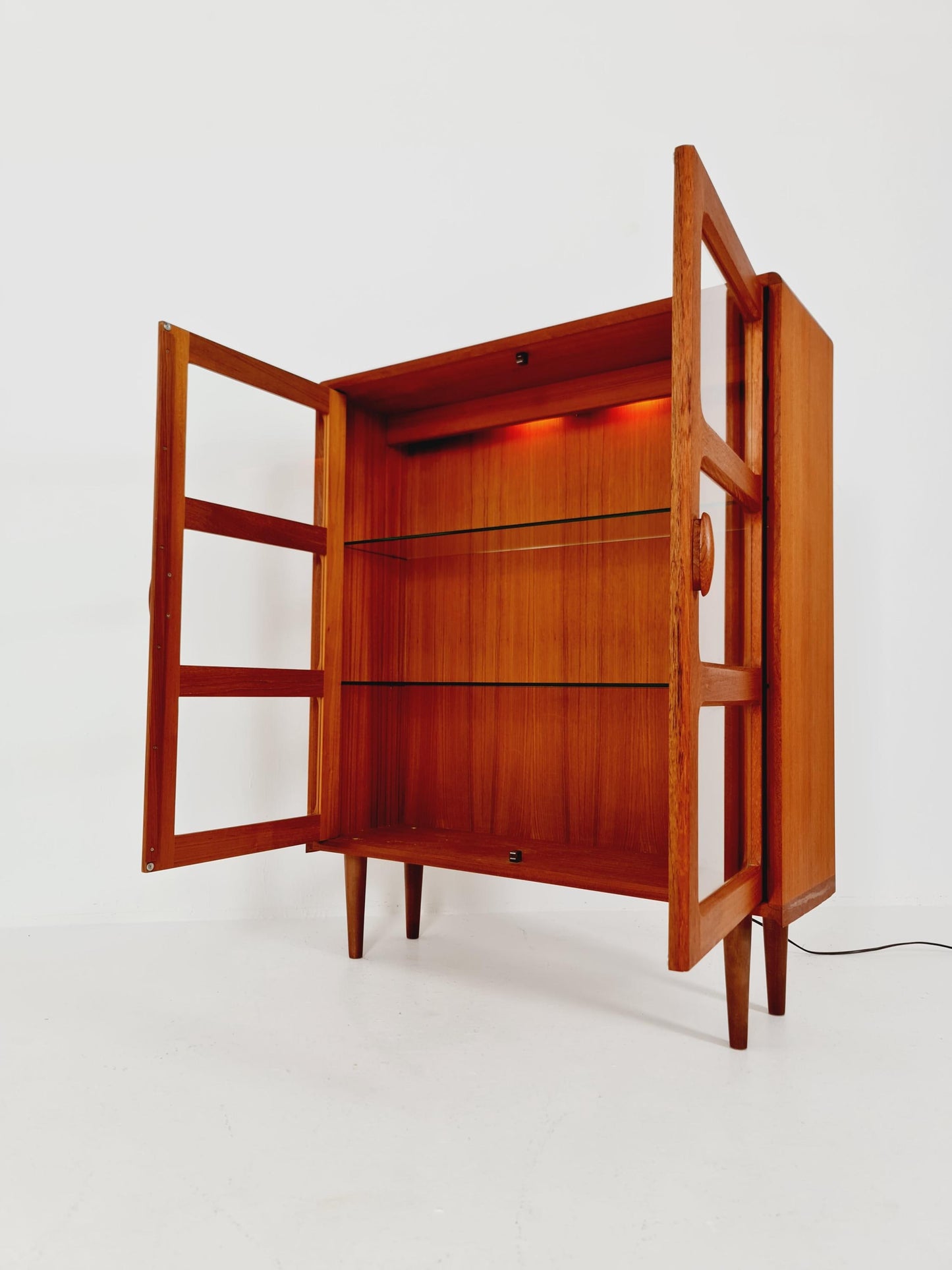 Vintage Mid century Danish Highboard Showcase by Dyrlund Møbler, Denmark, 1960s