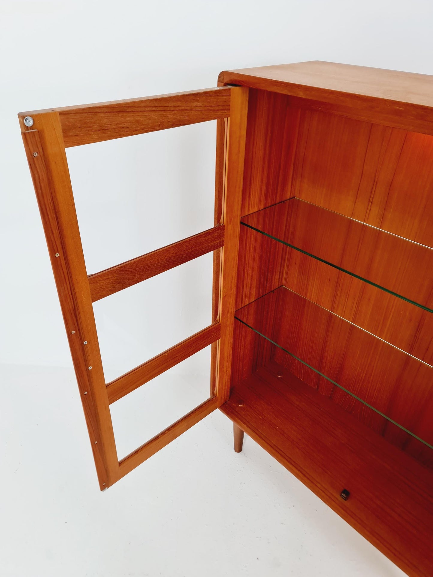 Vintage Mid century Danish Highboard Showcase by Dyrlund Møbler, Denmark, 1960s