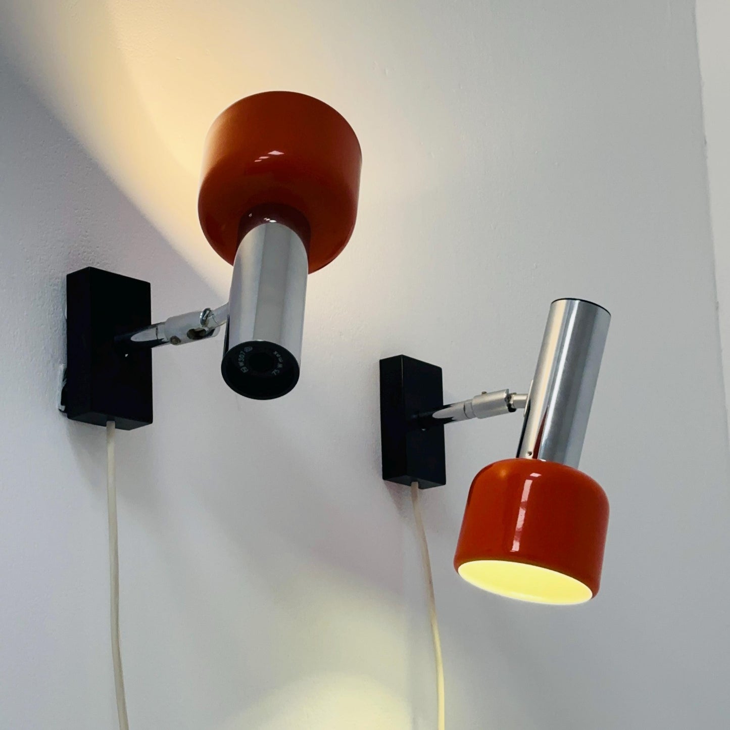 Set of 2 Staff Leuchten Space Age Wall Sconces – Germany, 1970s