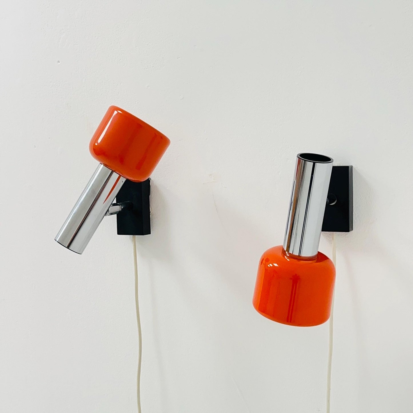 Set of 2 Staff Leuchten Space Age Wall Sconces – Germany, 1970s