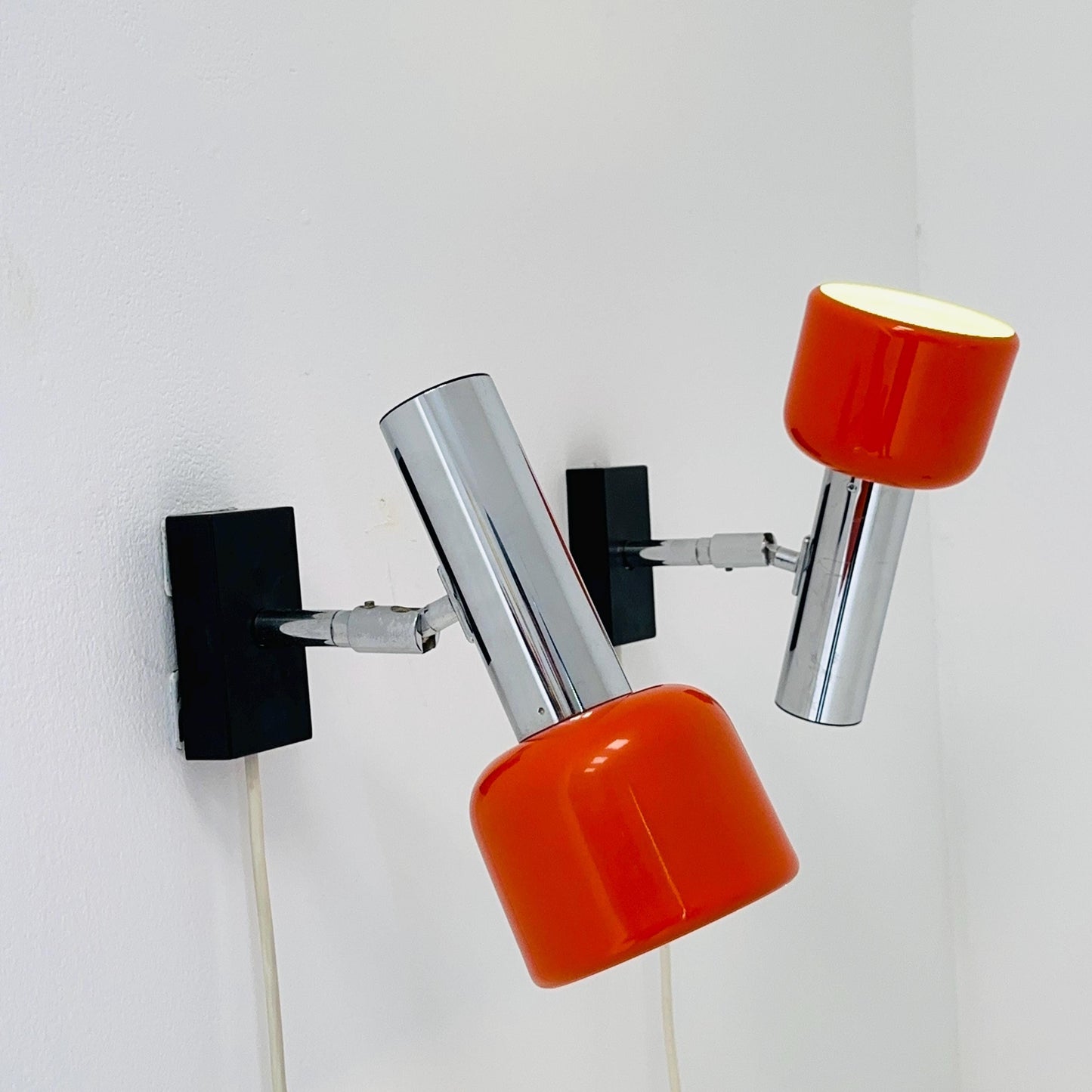Set of 2 Staff Leuchten Space Age Wall Sconces – Germany, 1970s