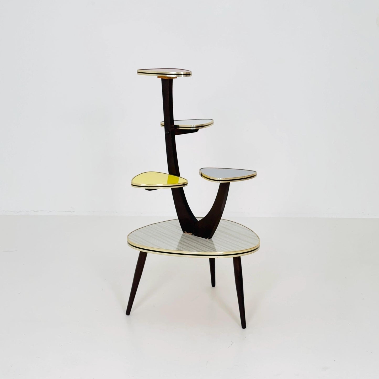 Rare Original Mid-Century German Plant Stand – 1960s Retro Flower Table Germany
