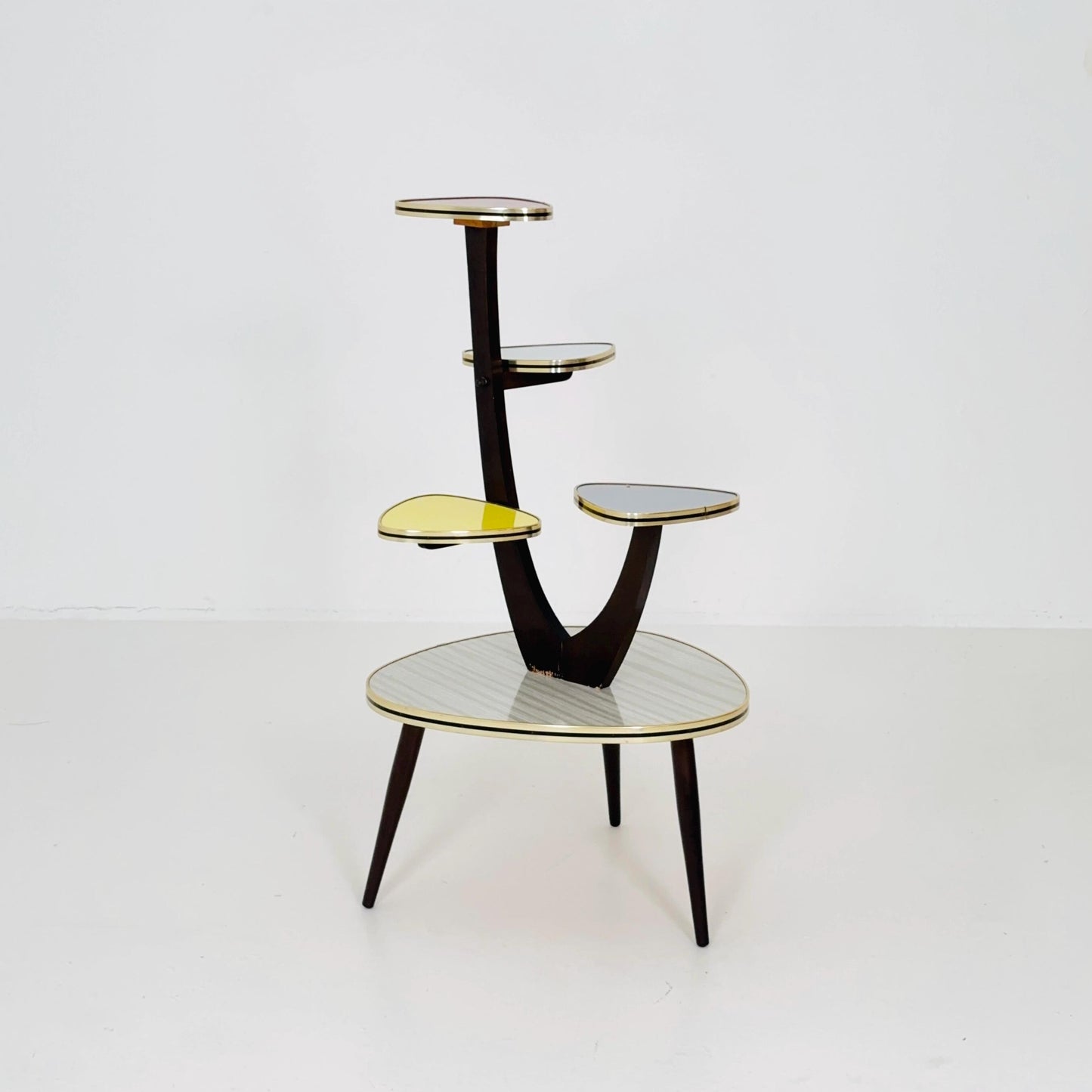 Rare Original Mid-Century German Plant Stand – 1960s Retro Flower Table Germany