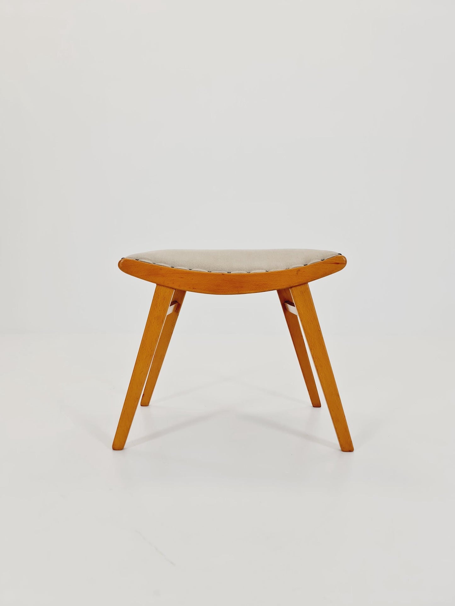 Mid century modern German ottoman/footstool make up stool from the 50s