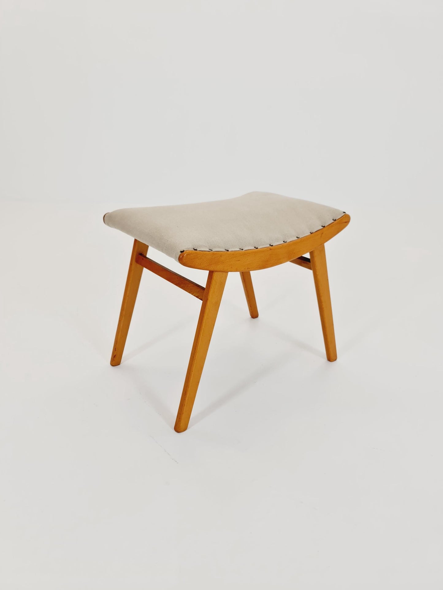 Mid century modern German ottoman/footstool make up stool from the 50s