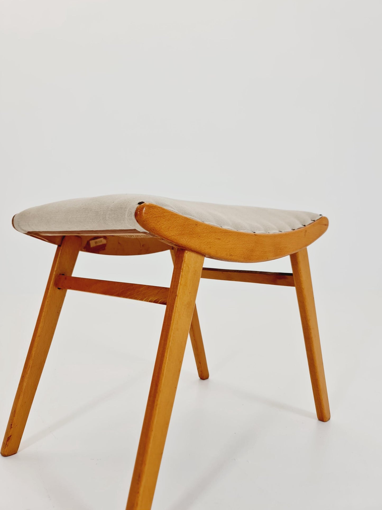 Mid century modern German ottoman/footstool make up stool from the 50s
