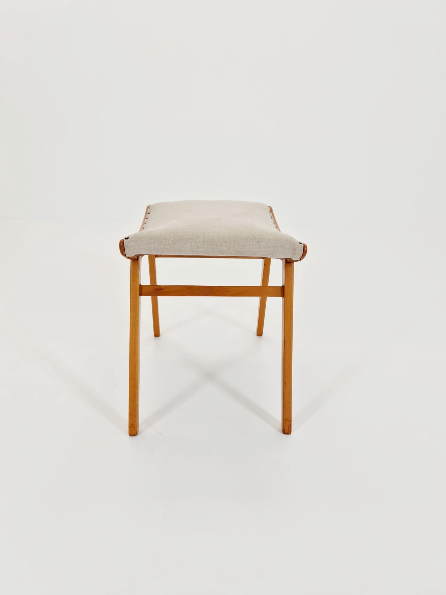 Mid century modern German ottoman/footstool make up stool from the 50s