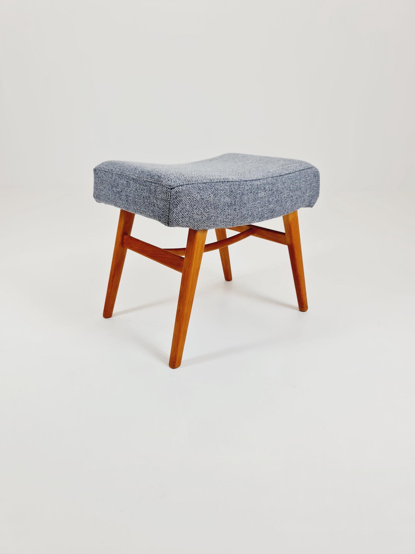 Mid century modern German ottoman/footstool make up stool from the 50s