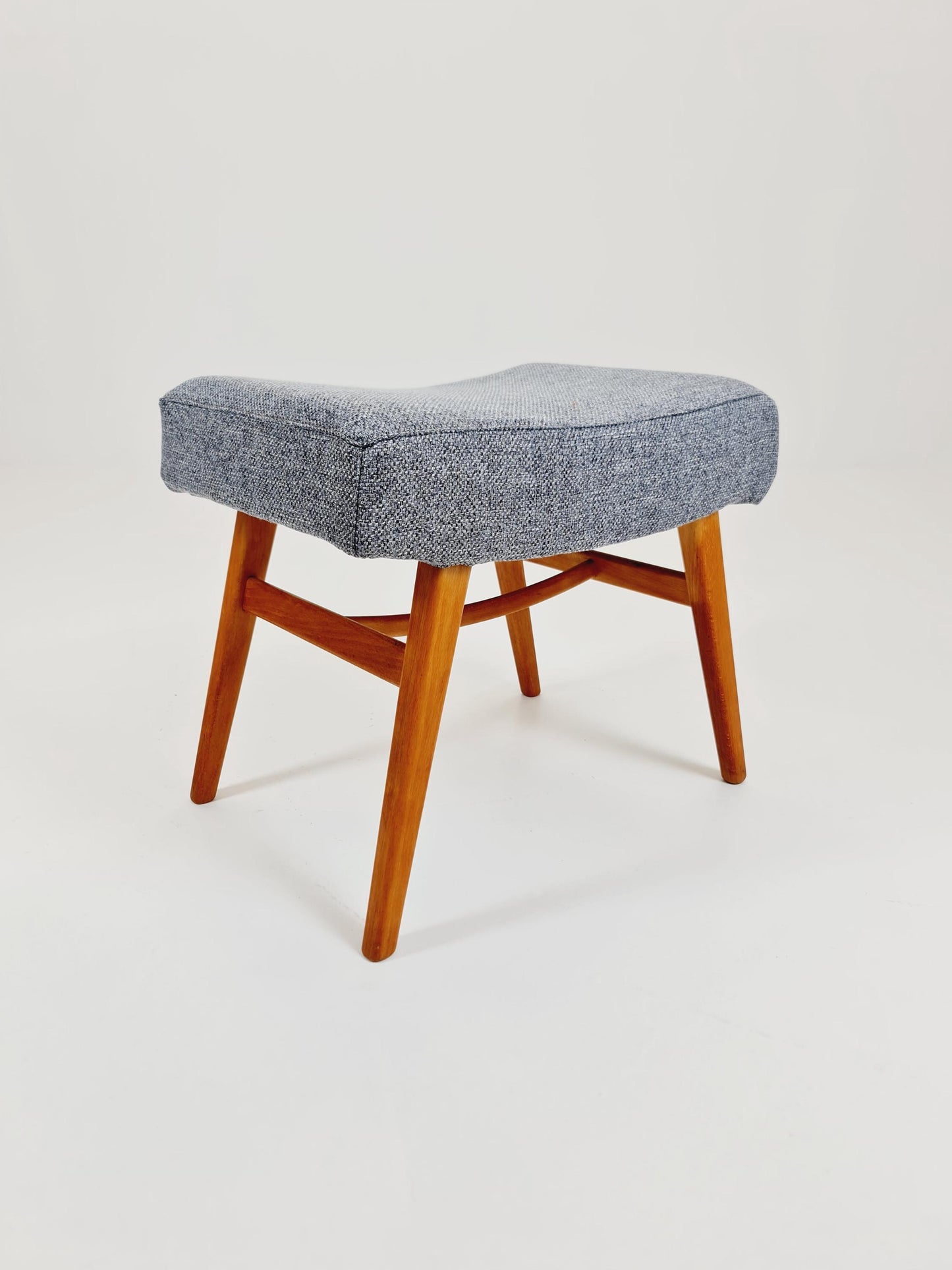 Mid century modern German ottoman/footstool make up stool from the 50s