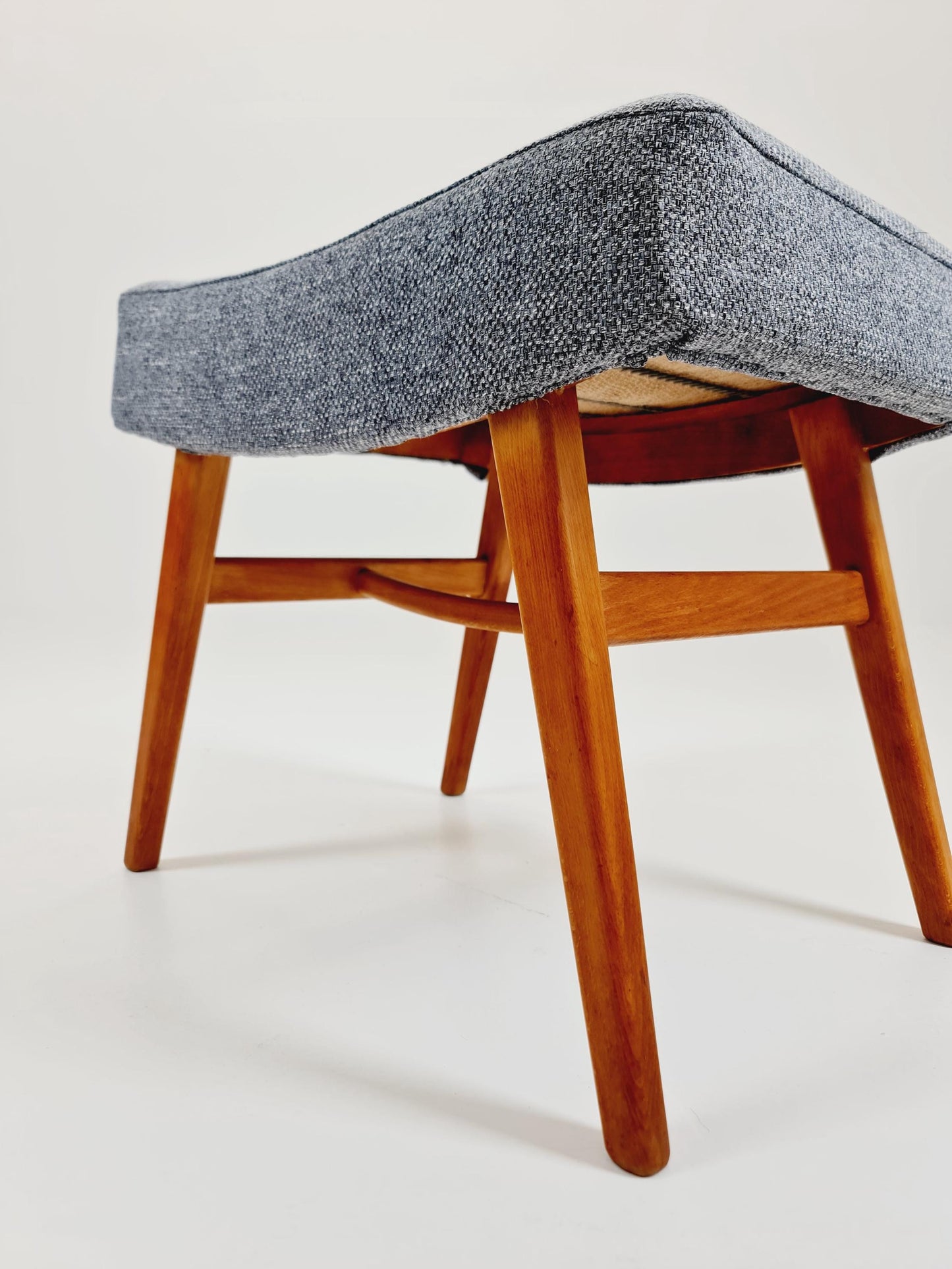 Mid century modern German ottoman/footstool make up stool from the 50s