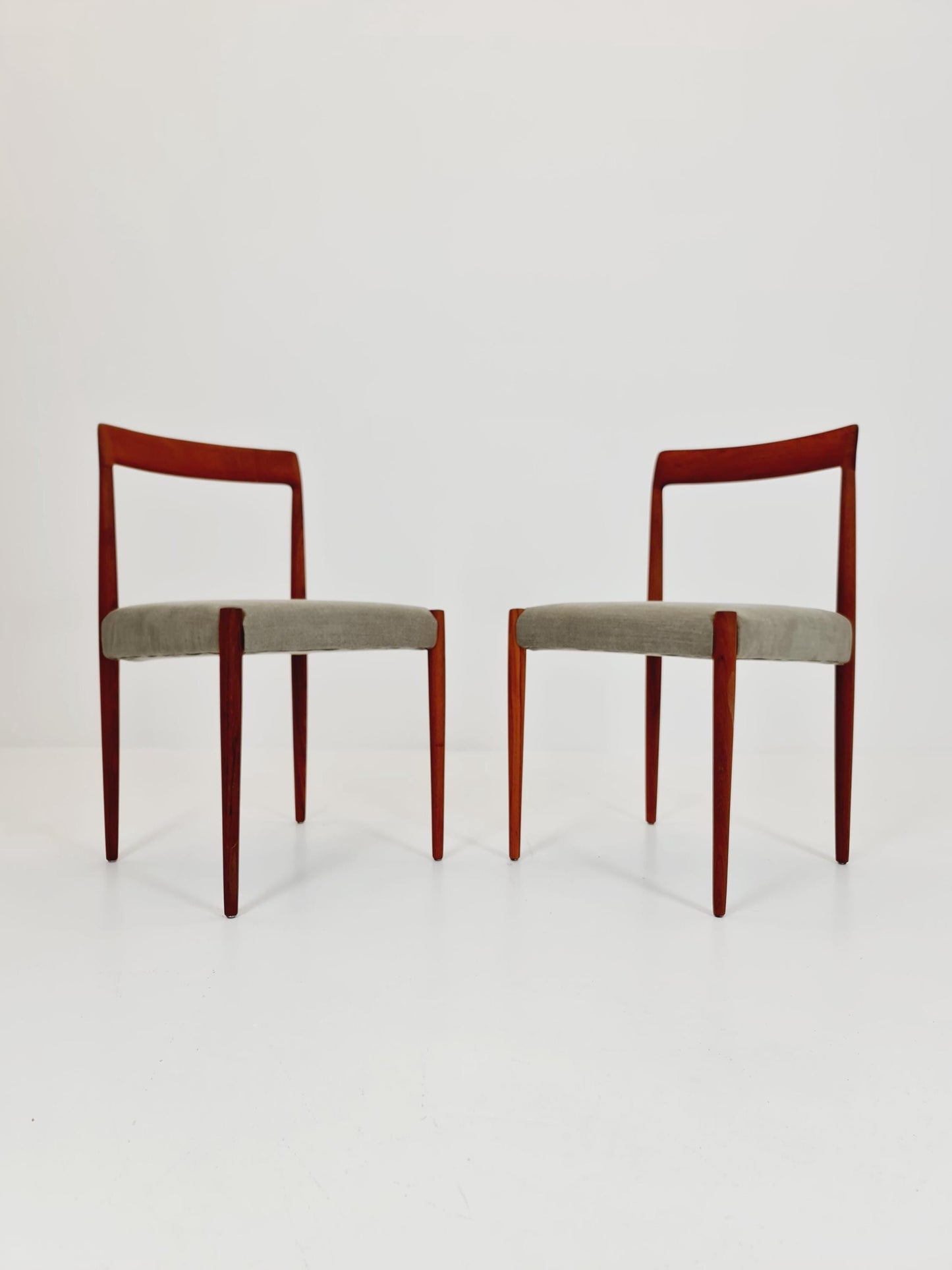 Mid century German Teak Dining Chair by Lübke, 1960s, set of 2