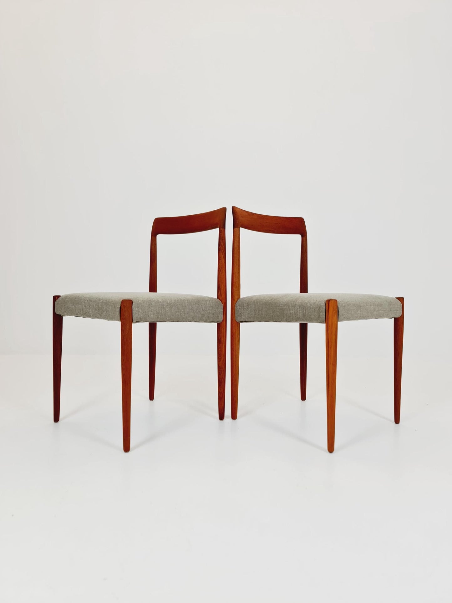 Mid century German Teak Dining Chair by Lübke, 1960s, set of 2
