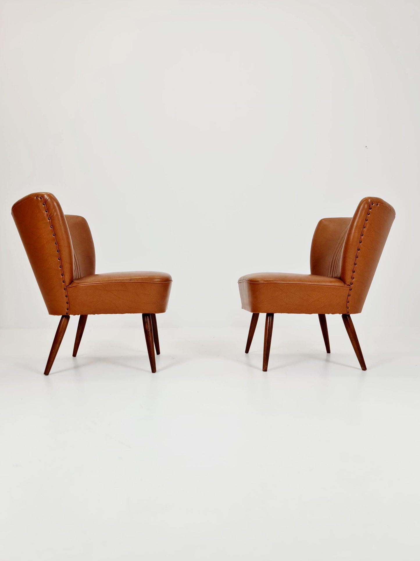 Midcentury German Cocktail Chair Rockabilly Set of 2 ,1950s