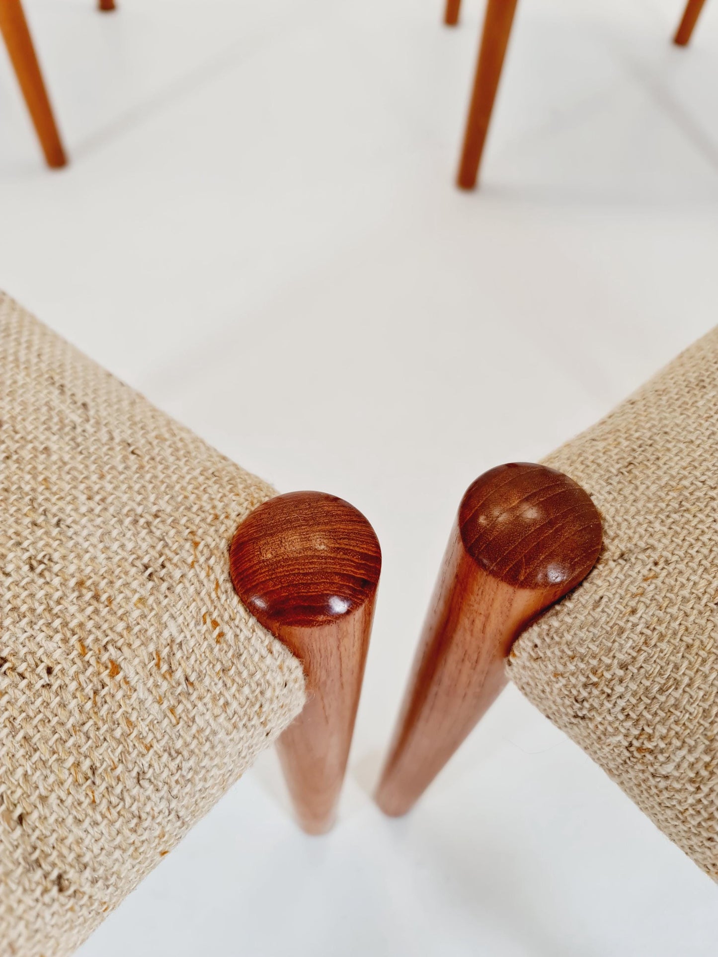 Vintage Danish solid teak dining chairs by Botinge , , 1960s, Set of 4