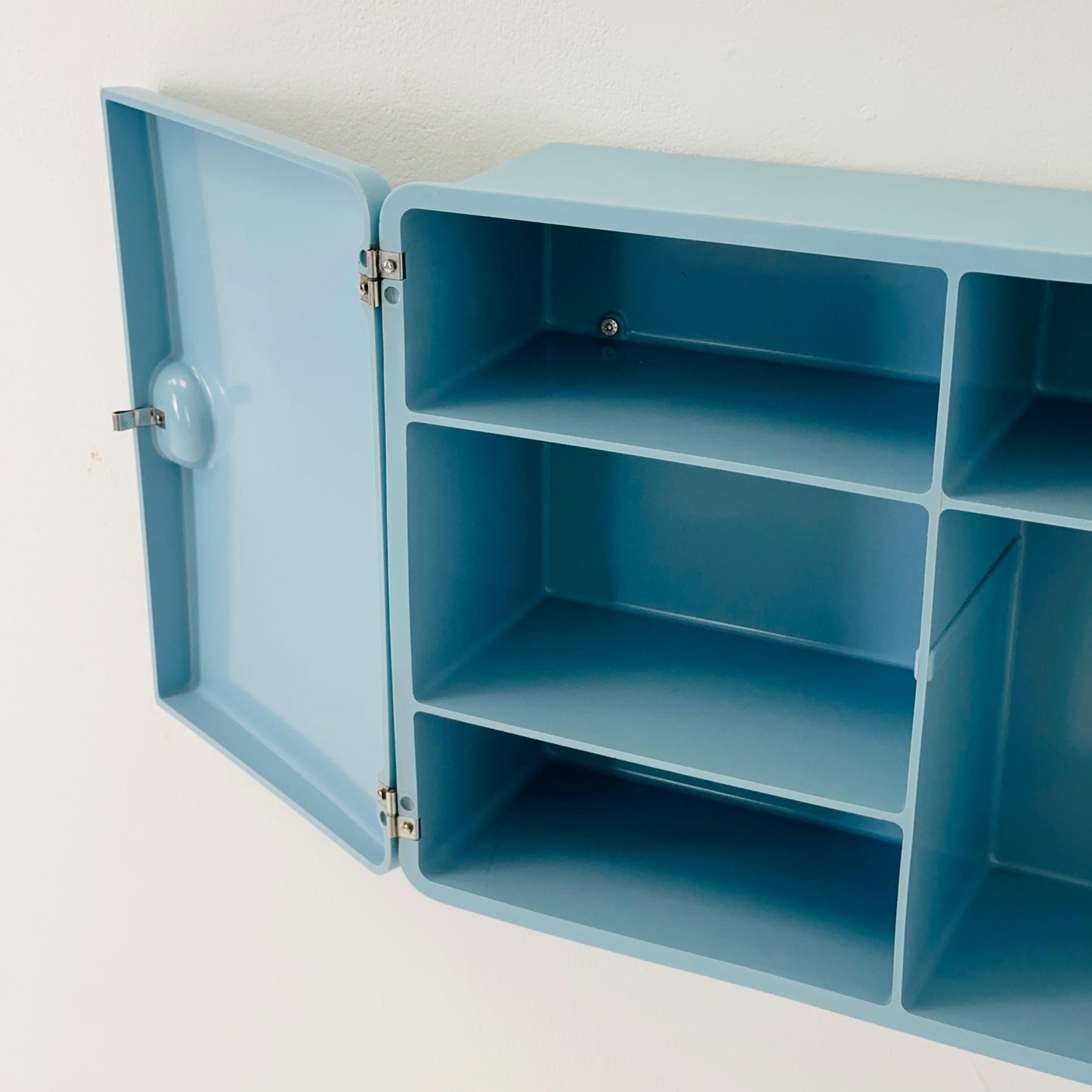 Mid century ‘Spluga’ Bathroom Cabinet by Prodotti CM Torino, 1970s | Blue Turquoise Cabinet | Italian Pharmacy Cabinet