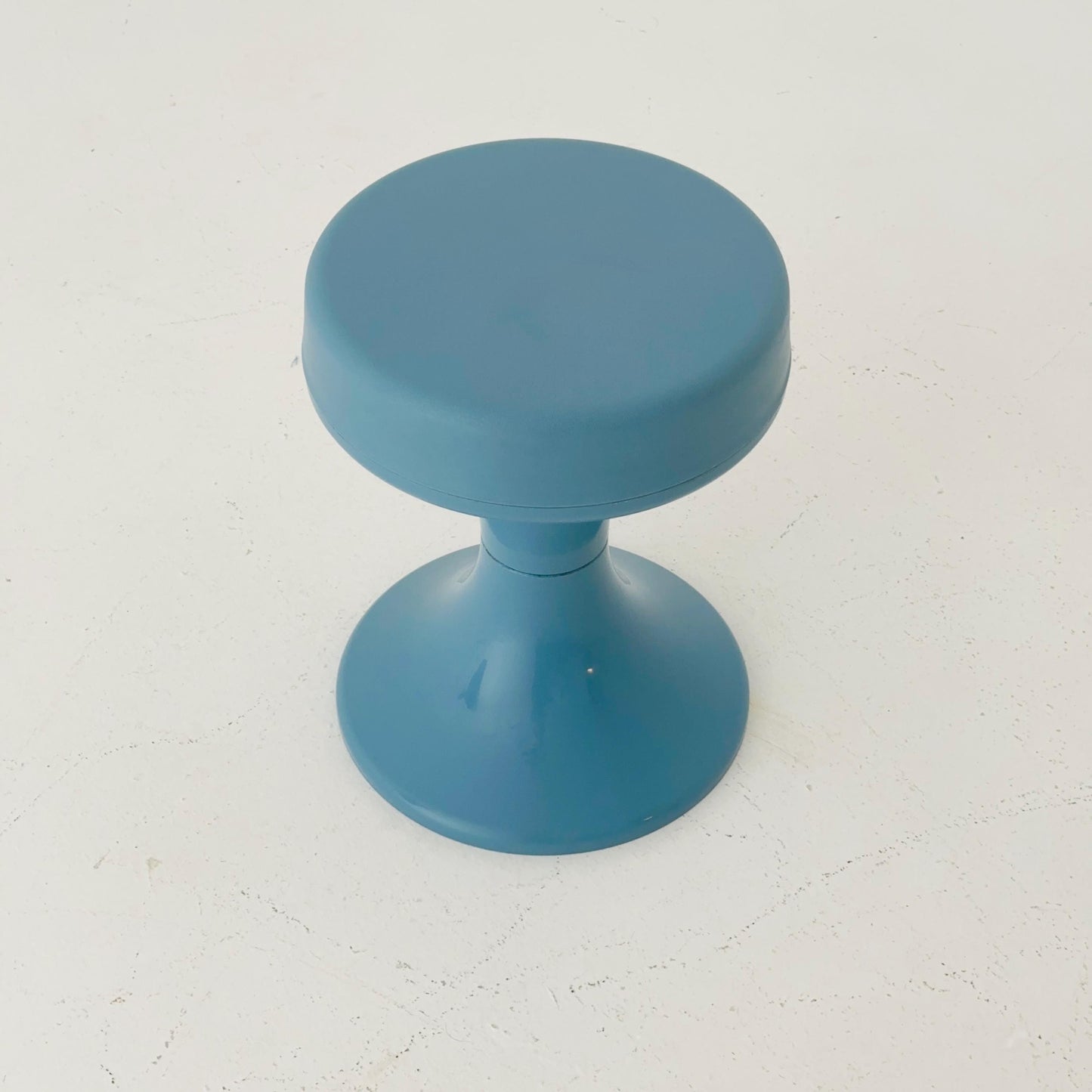 Space age blue stool by Isoklepa - space age blue stool - Tulip Stool - Vintage Plastic Stool - Germany, 1970s