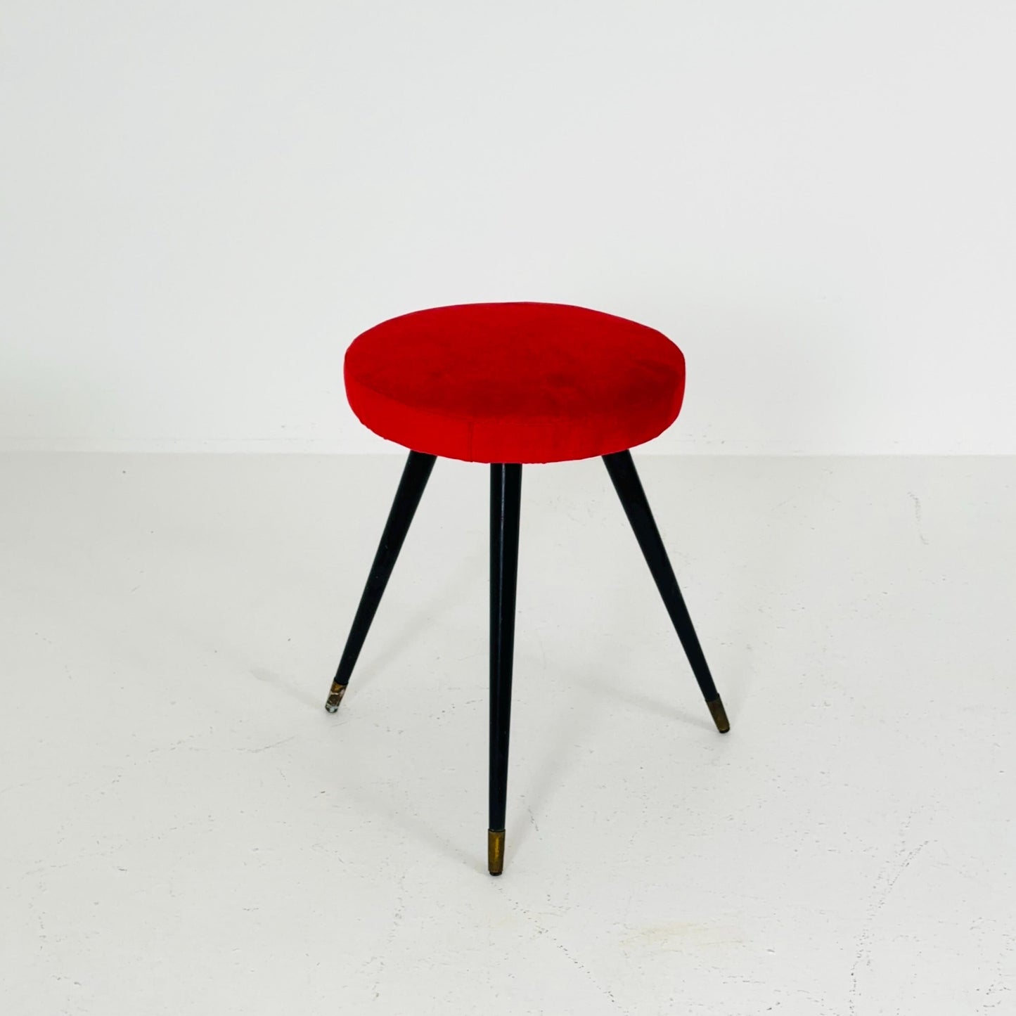 1 of 6 mid century modern stools German tripod vintage design 1960s
