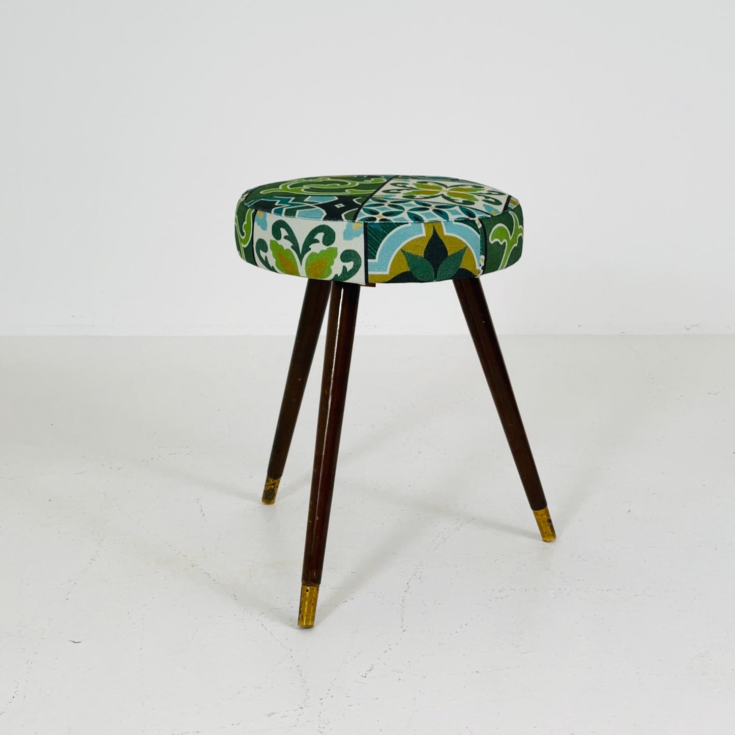 1 of 3 mid century modern stools German tripod vintage design 1960s
