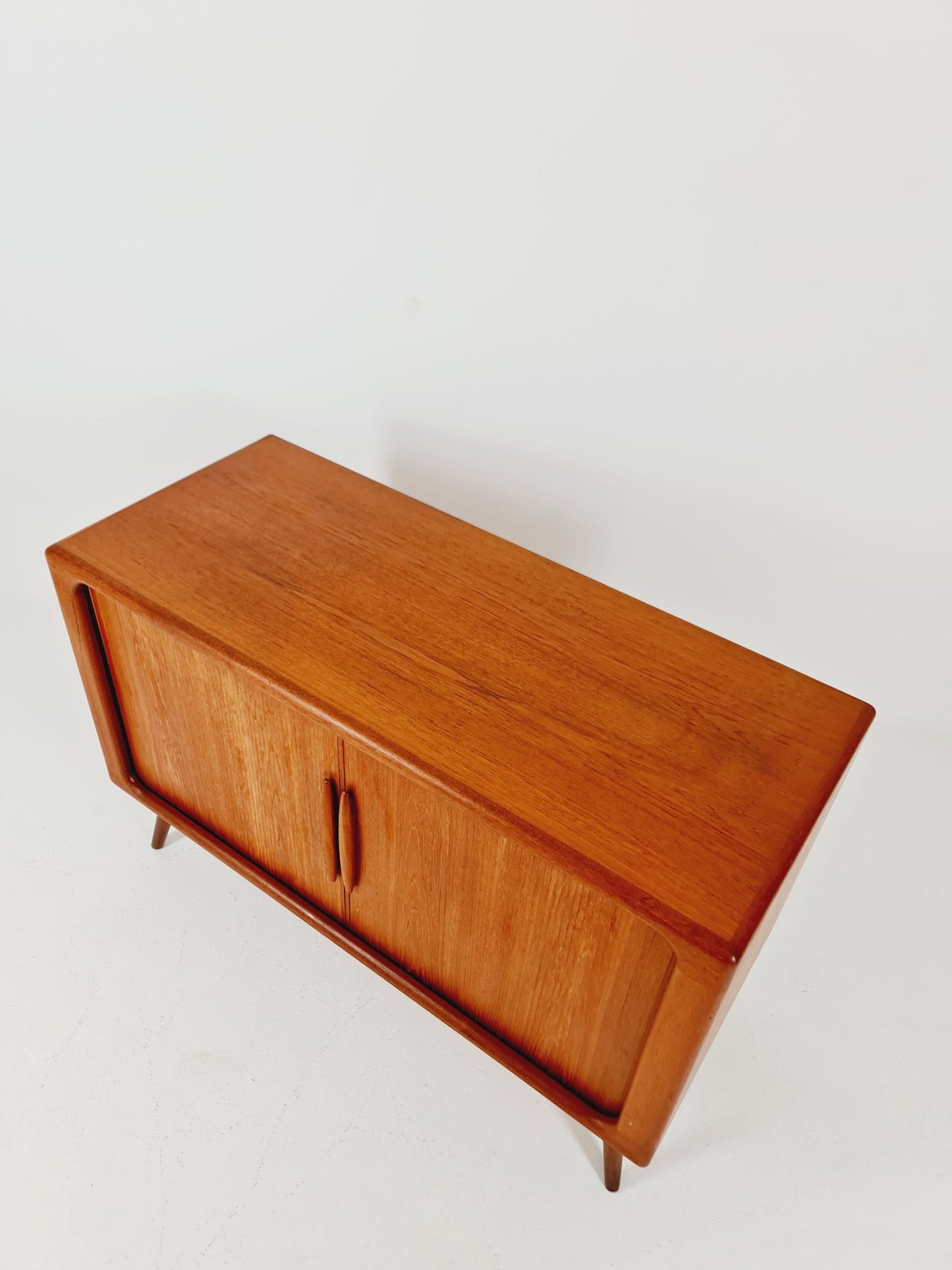 Mid century Solid Danish teak hallway cabinet, Record cabinet By Dyrlund 1960s