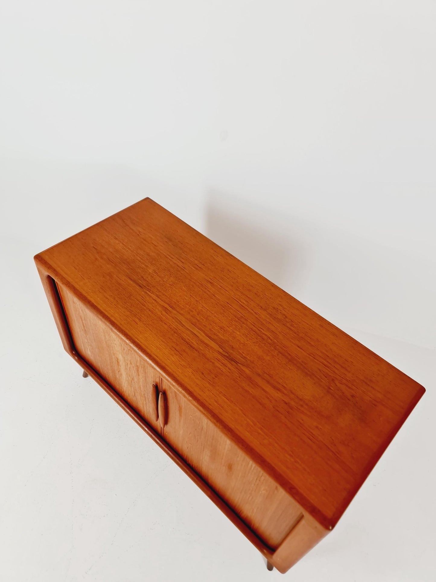 Mid century Solid Danish teak hallway cabinet, Record cabinet By Dyrlund 1960s
