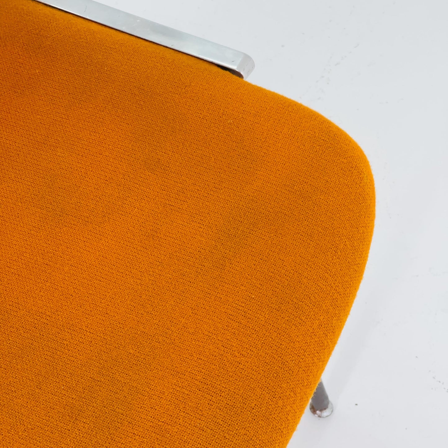 Mid century Stacking Orange fabric chair by Giancarlo Piretti for Anomima Castelli ,Italy 1960s