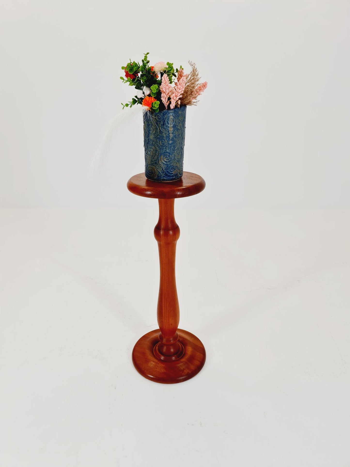 Vintage solid teak plant stand Denmark 1960