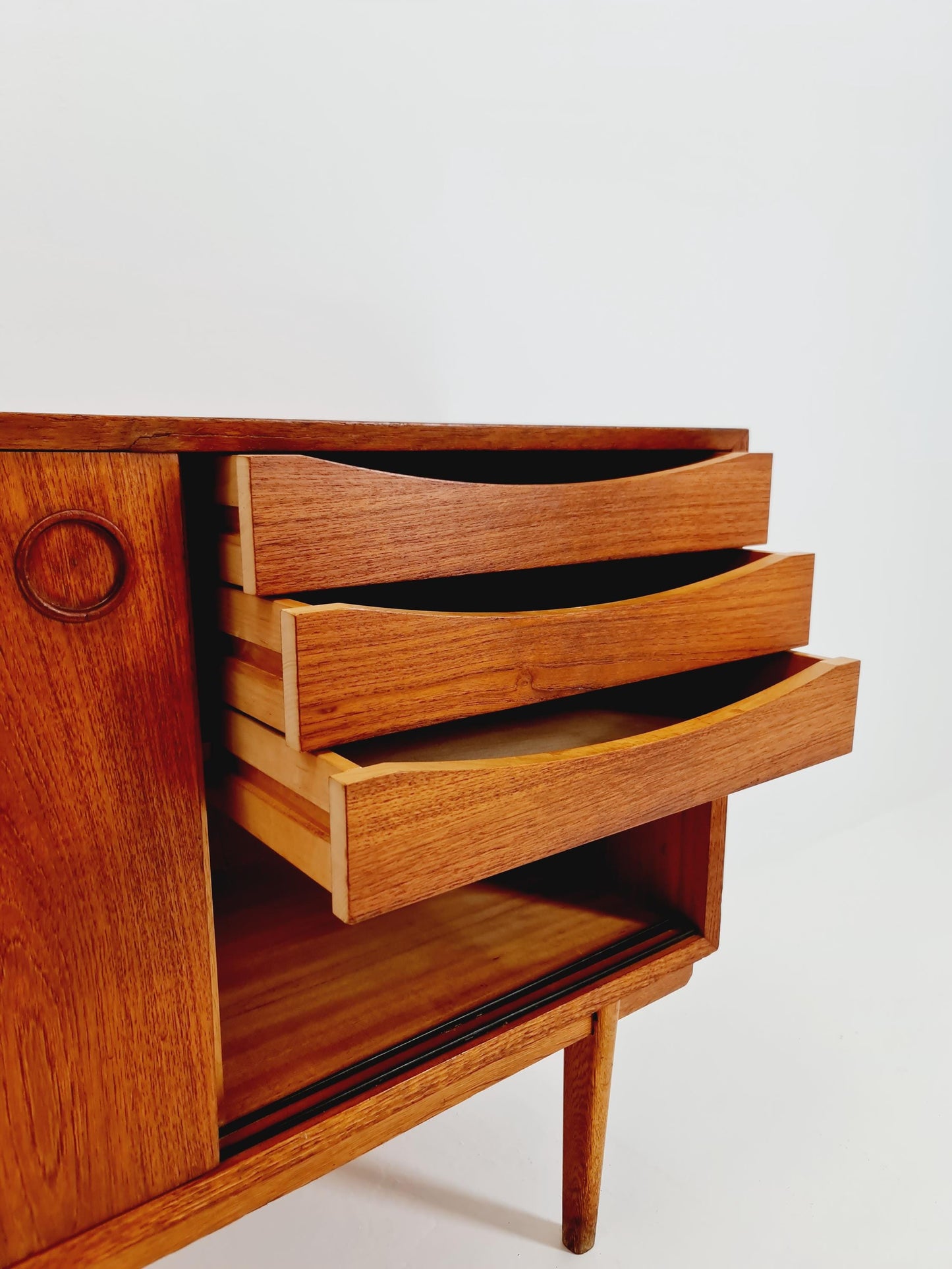 Mid Century Modern Swedish walnut sideboard by B. Fridhagen for Bodafors, 1964