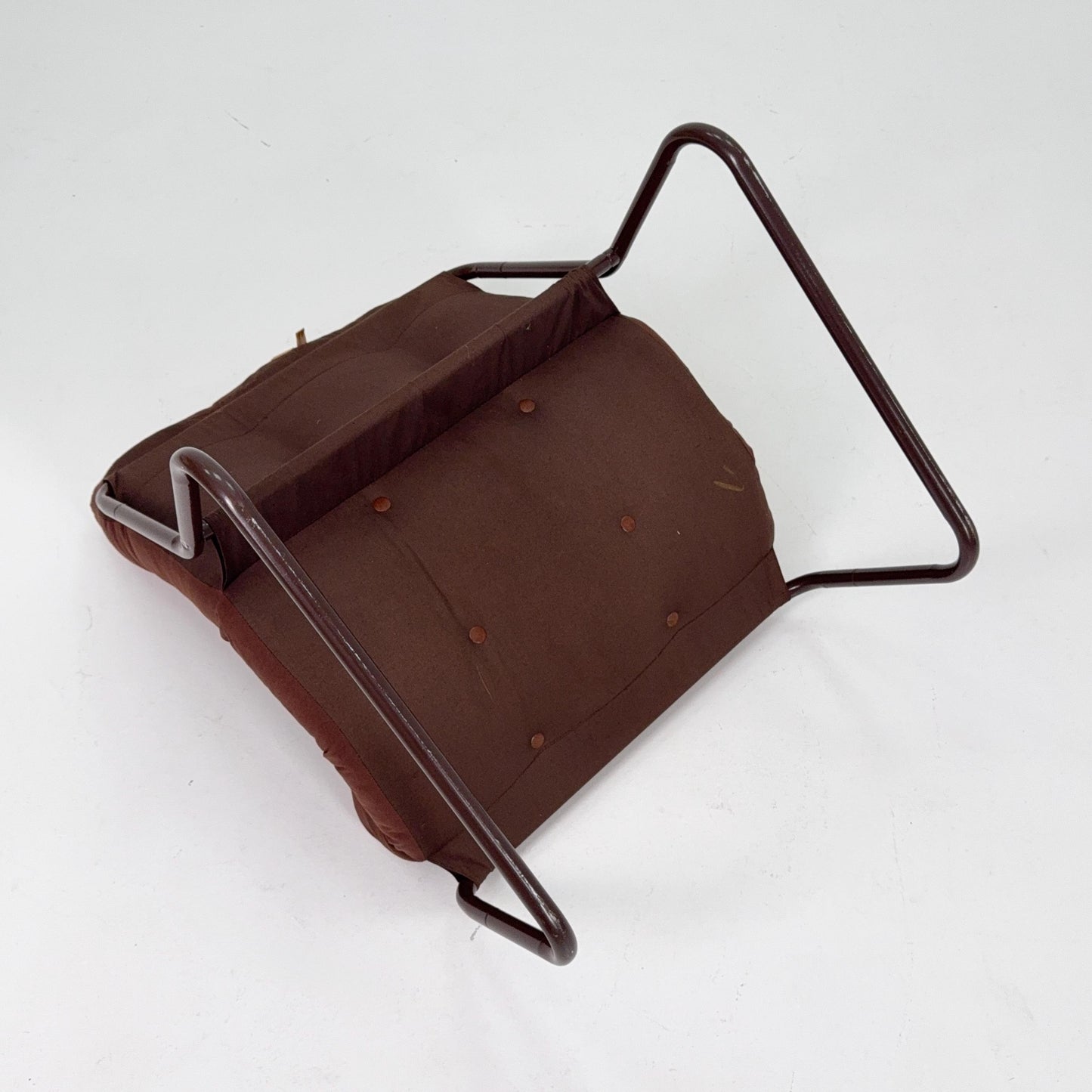 Mid-Century Pixi Lounge Chair by Gillis Lundgren for IKEA, 1970s – Retro Brown Chair with Tubular Frame