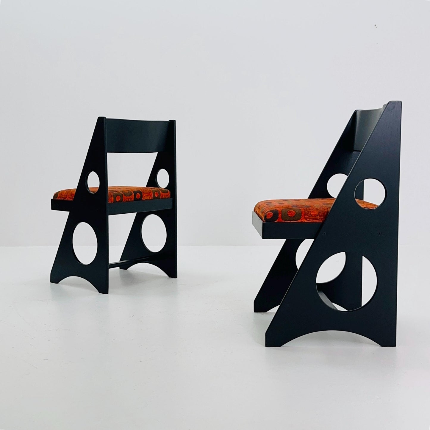 Set of 2 Mid Century Chairs by Gilbert Marklund for Furusnickarn AB, Sweden, 1970s