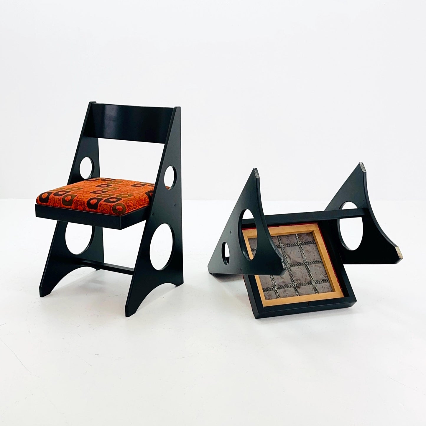 Set of 2 Mid Century Chairs by Gilbert Marklund for Furusnickarn AB, Sweden, 1970s