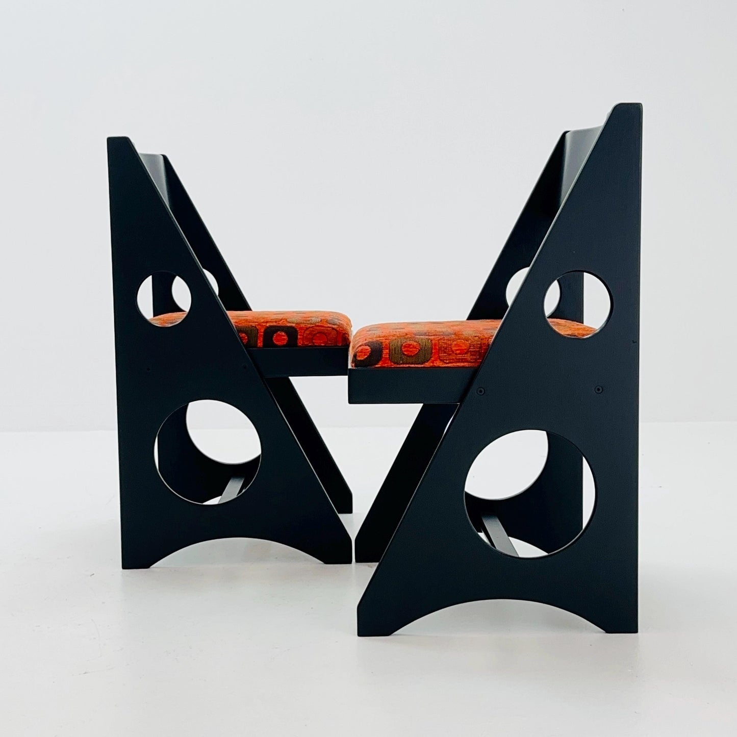 Set of 2 Mid Century Chairs by Gilbert Marklund for Furusnickarn AB, Sweden, 1970s