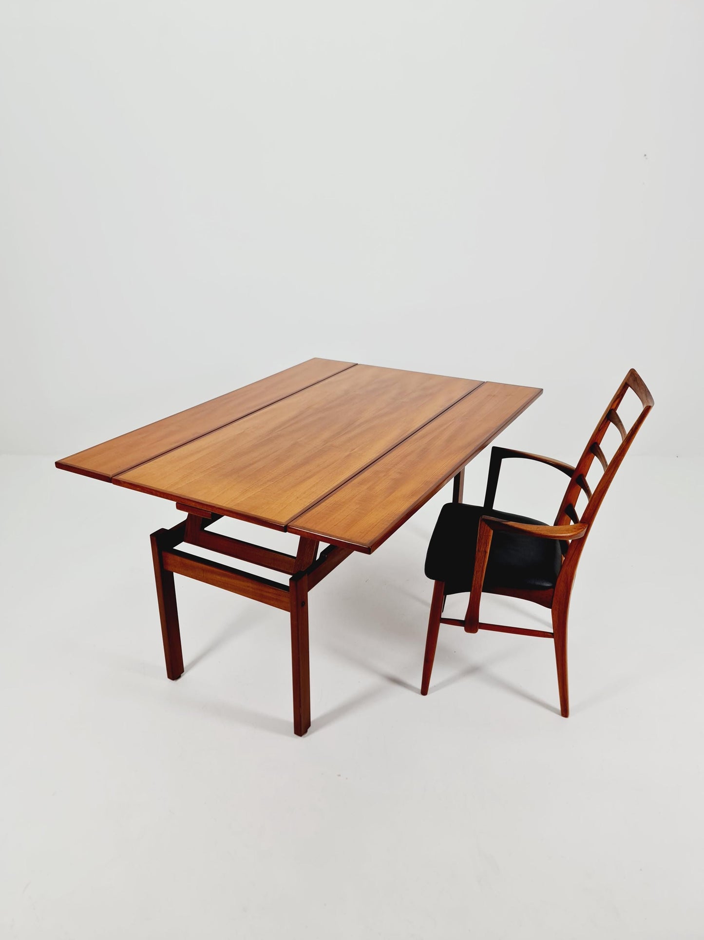 Swedish Teak Coffee Table Elvator by Erik Wortz For Ikea 1960s