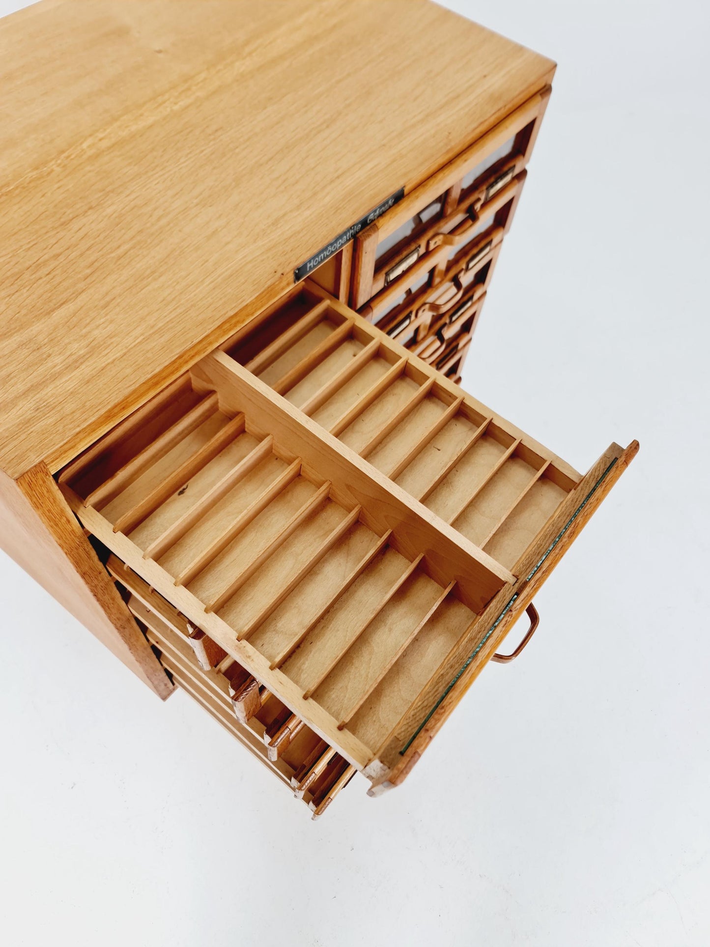 Mid century Bauhaus German Haberdashery cabinet in Wood , 1930s