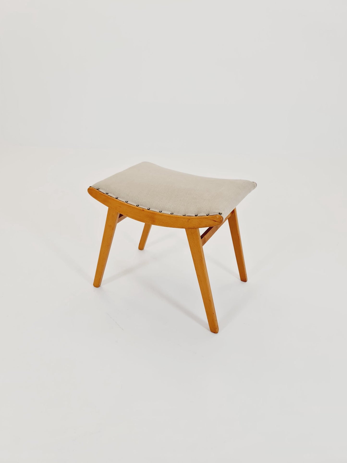 Mid century modern German ottoman/footstool make up stool from the 50s
