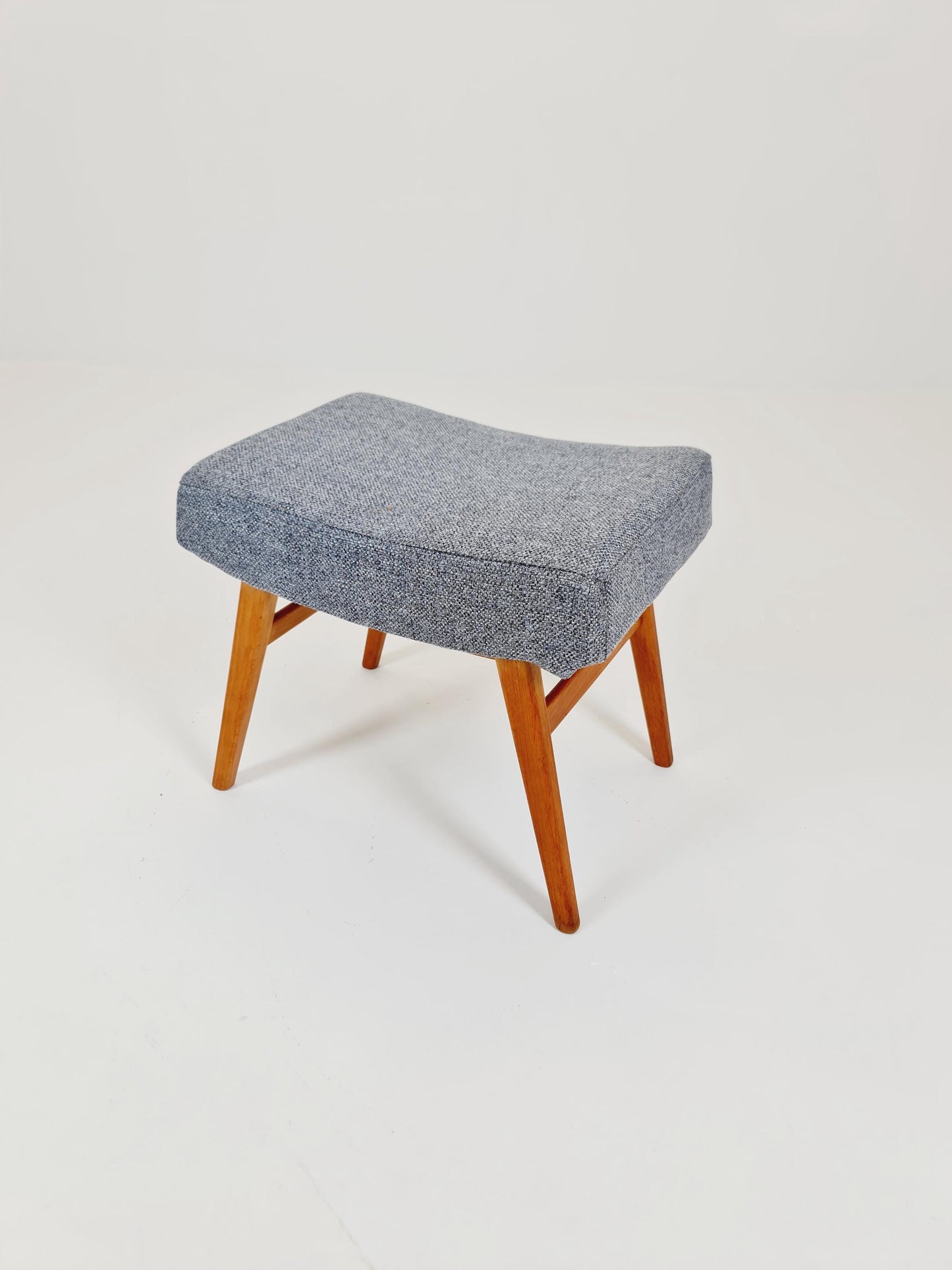 Mid century modern German ottoman/footstool make up stool from the 50s