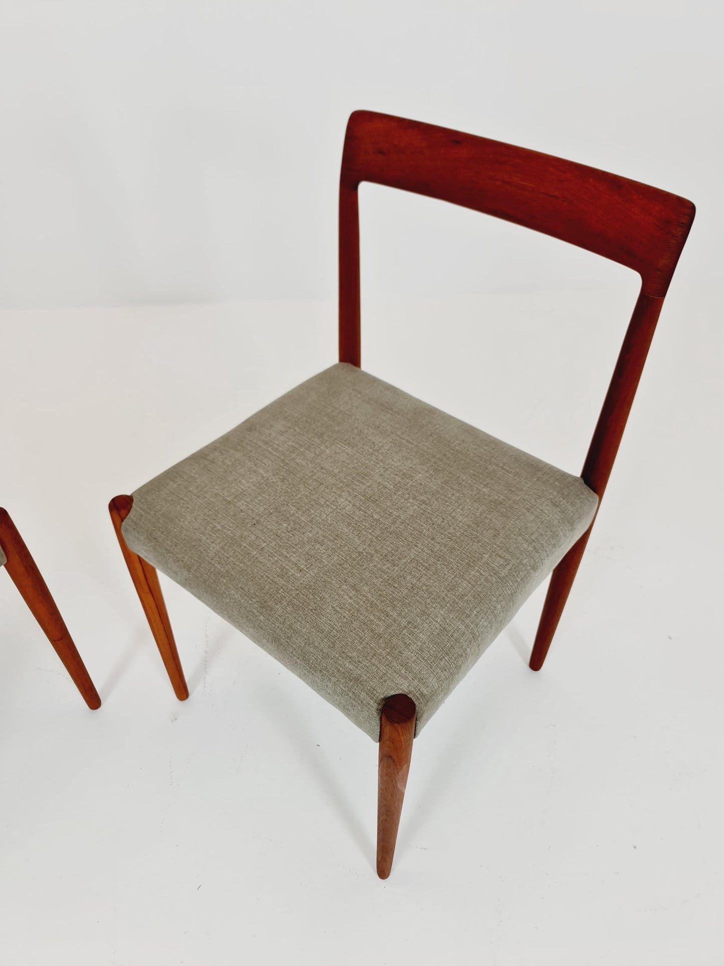 Mid century German Teak Dining Chair by Lübke, 1960s, set of 2