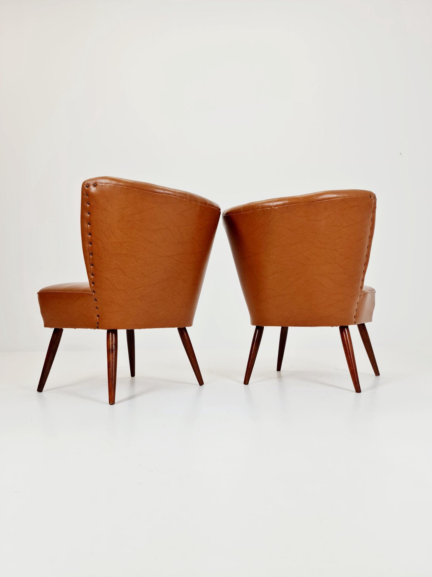Midcentury German Cocktail Chair Rockabilly Set of 2 ,1950s