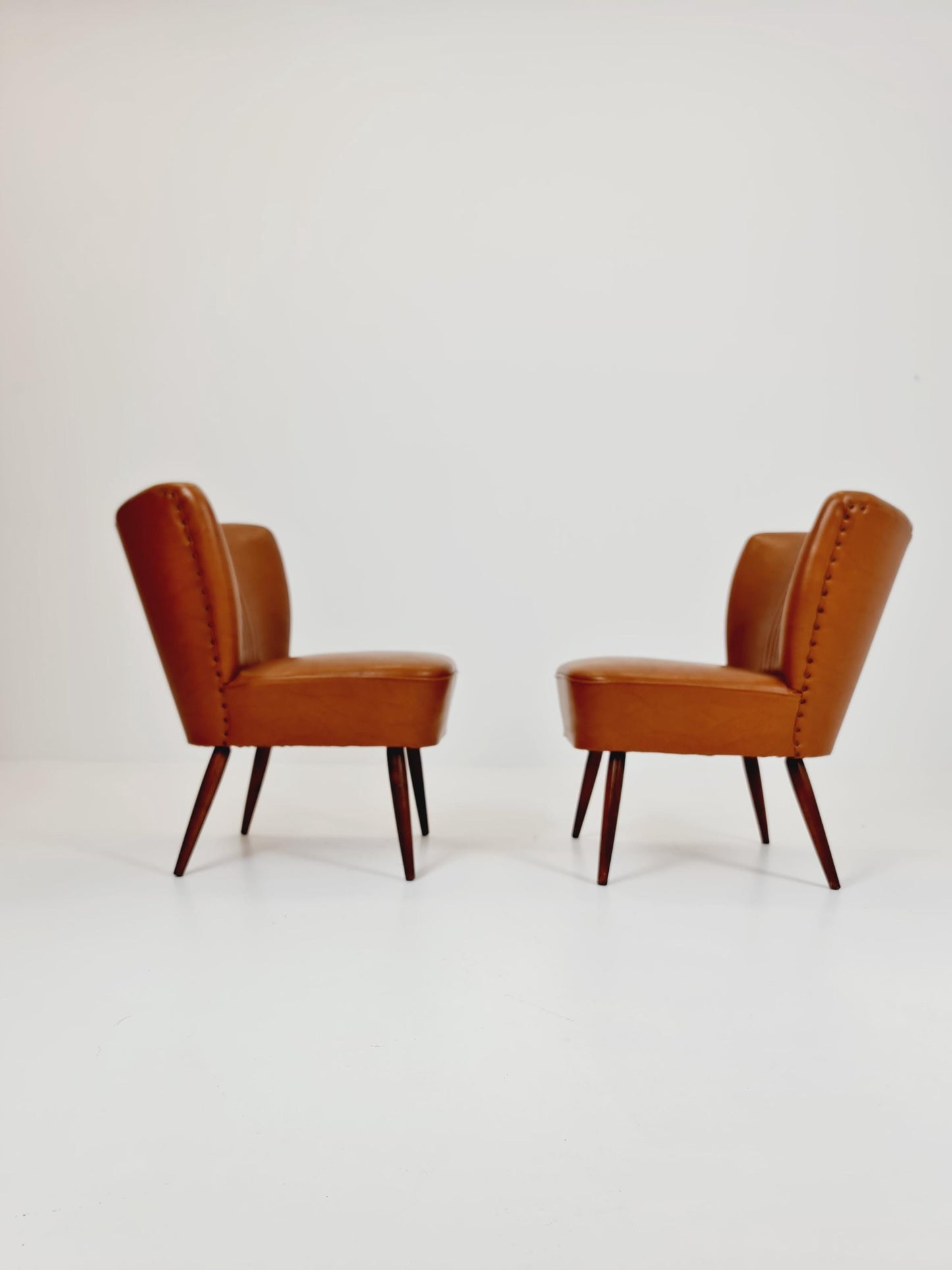 Midcentury German Cocktail Chair Rockabilly Set of 2 ,1950s