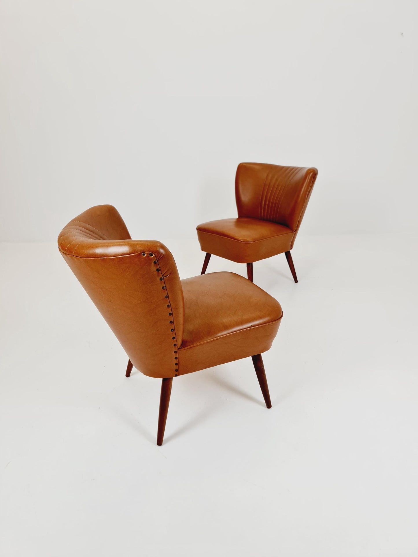 Midcentury German Cocktail Chair Rockabilly Set of 2 ,1950s