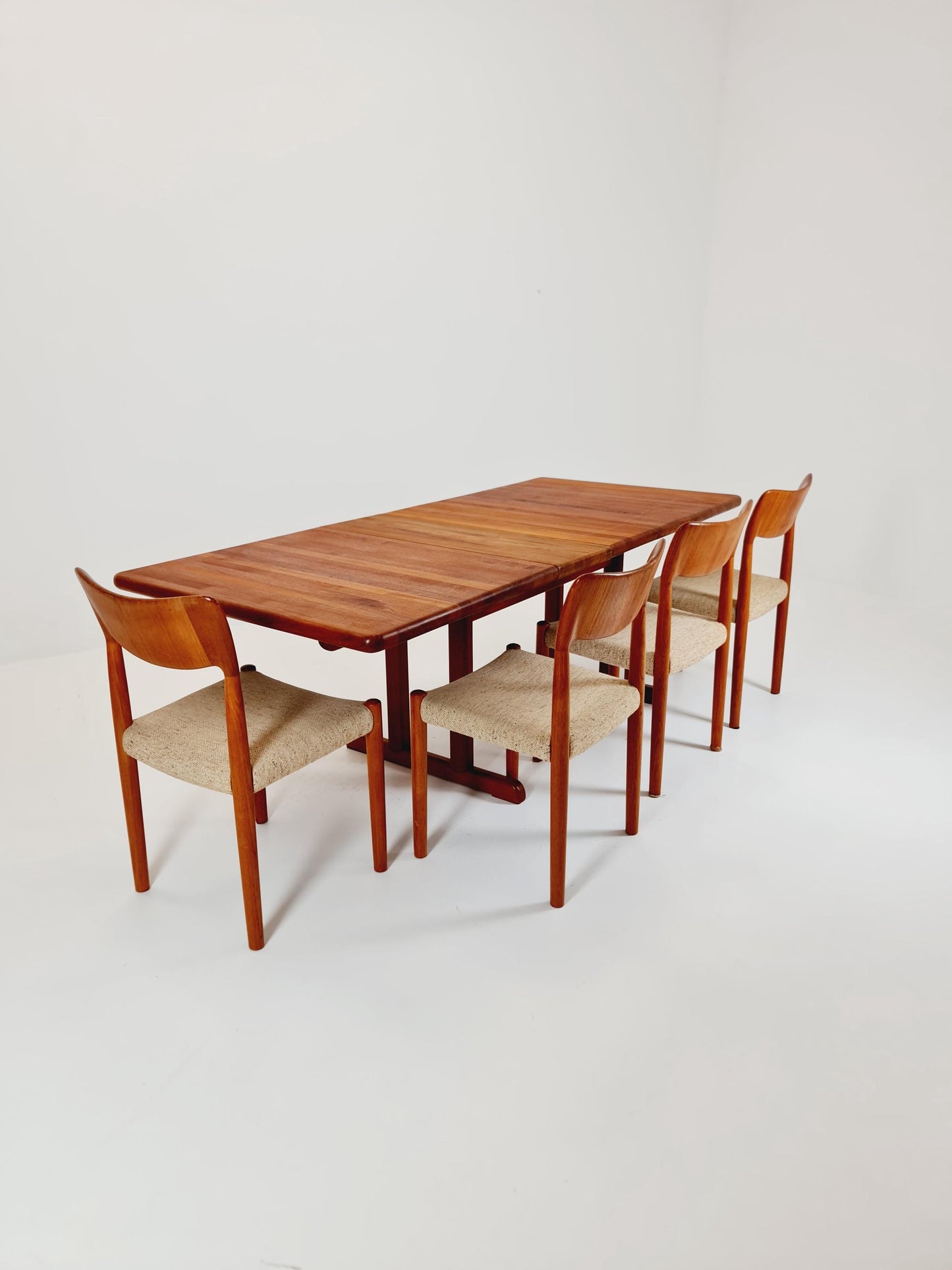 Vintage Danish solid teak dining chairs by Botinge , , 1960s, Set of 4