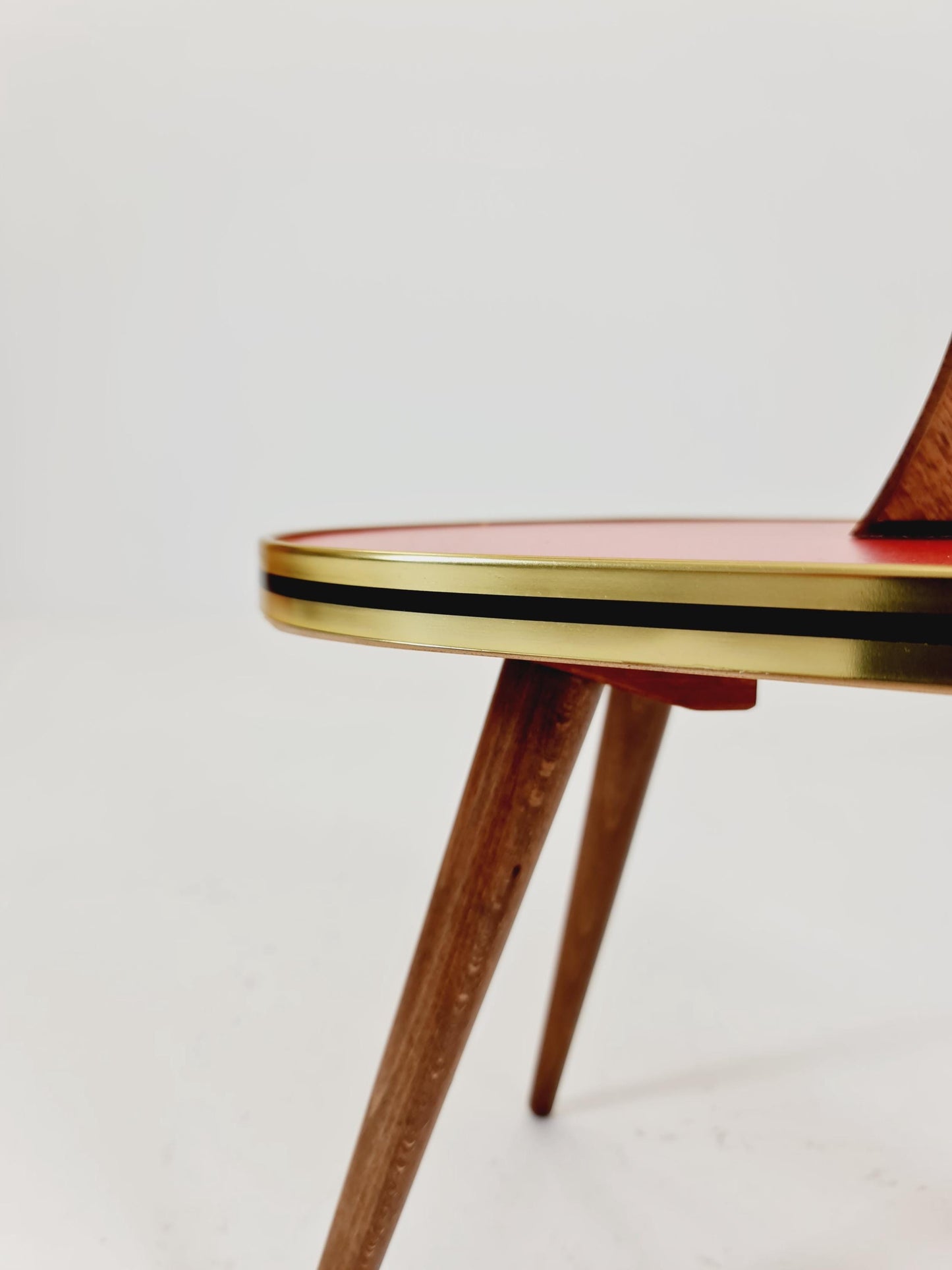 Rare Large German Plant Stand, Colorful Vintage Mid-Century Minimalist Indoor Plant Stand Side Table Retro flower table, 1950s