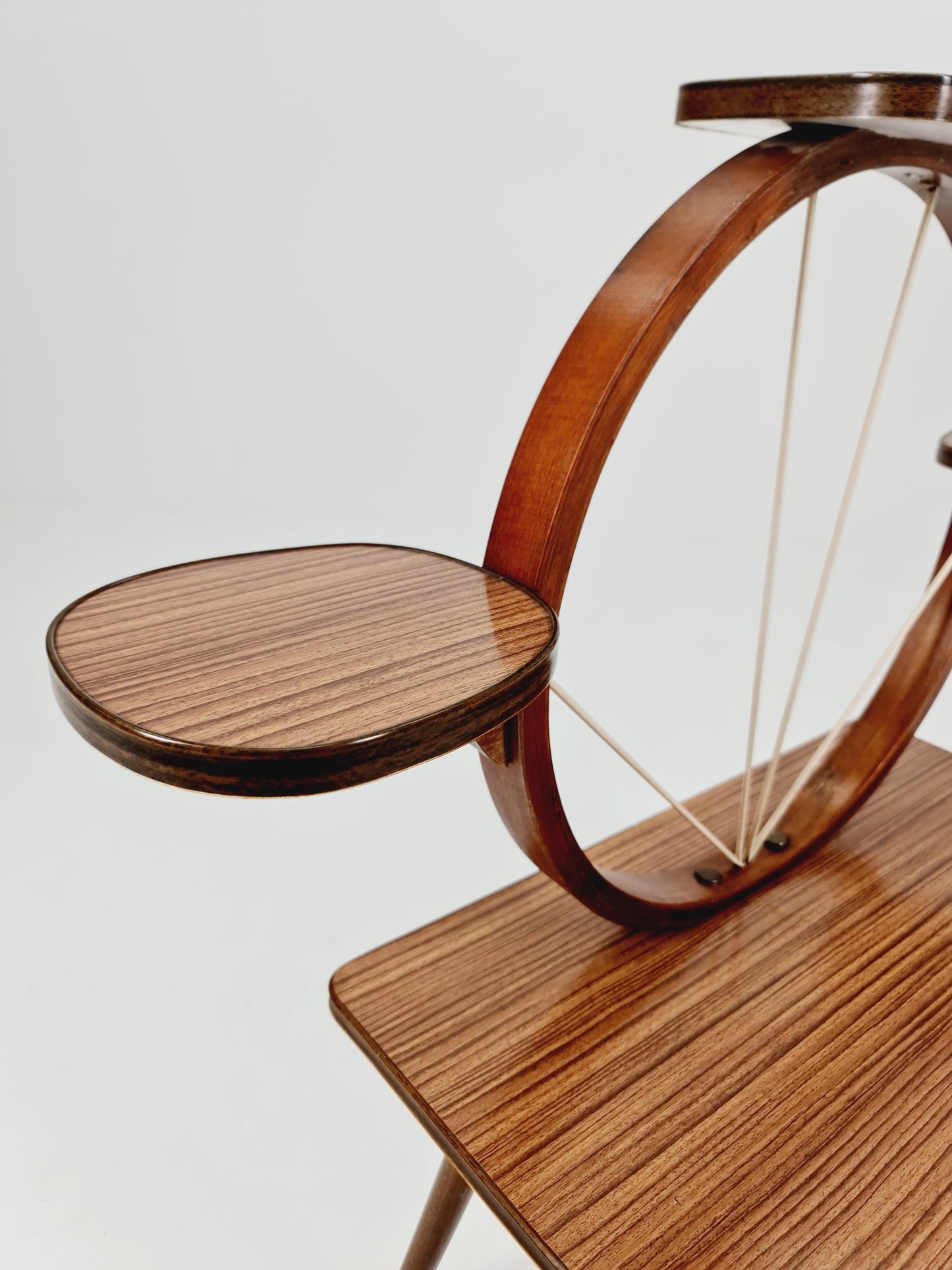 Big 1950s German Plant Stand, Vintage Mid-Century Minimalist Indoor Plant Stand Side Table Retro flower table