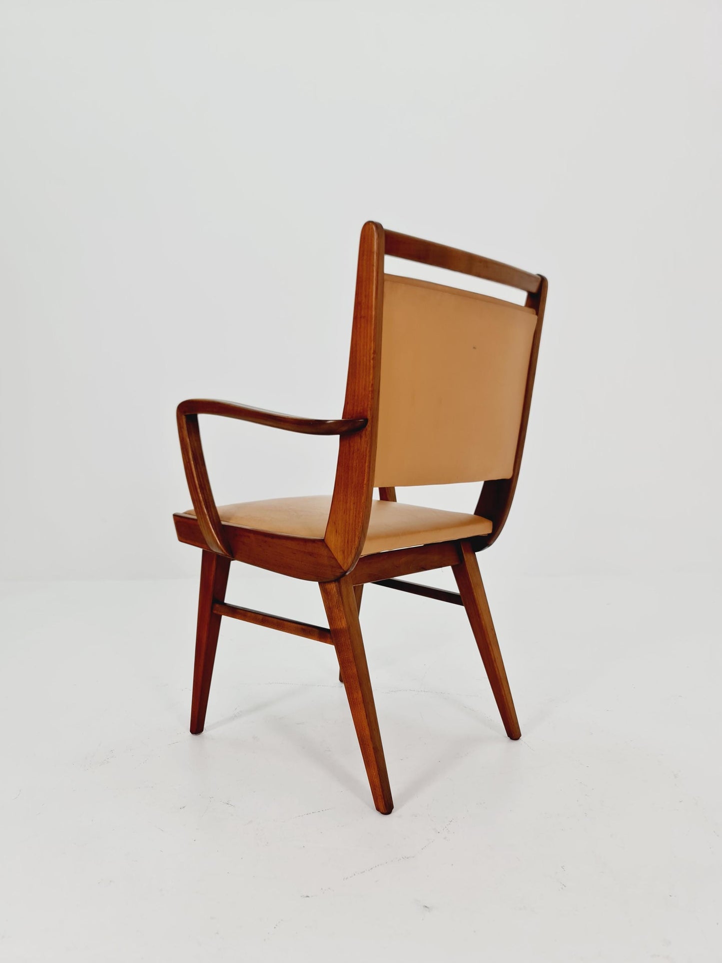 Mid-century walnut German armchair, 1960s