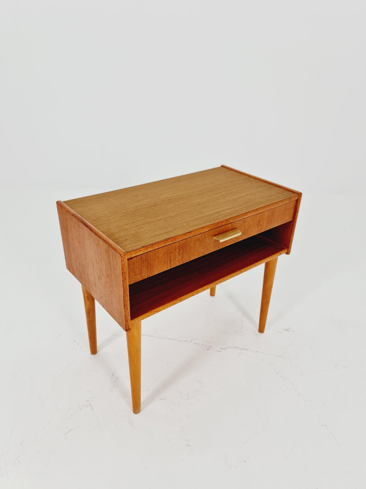 Mid century Scandinavian teak side table / bedside table, 1960s