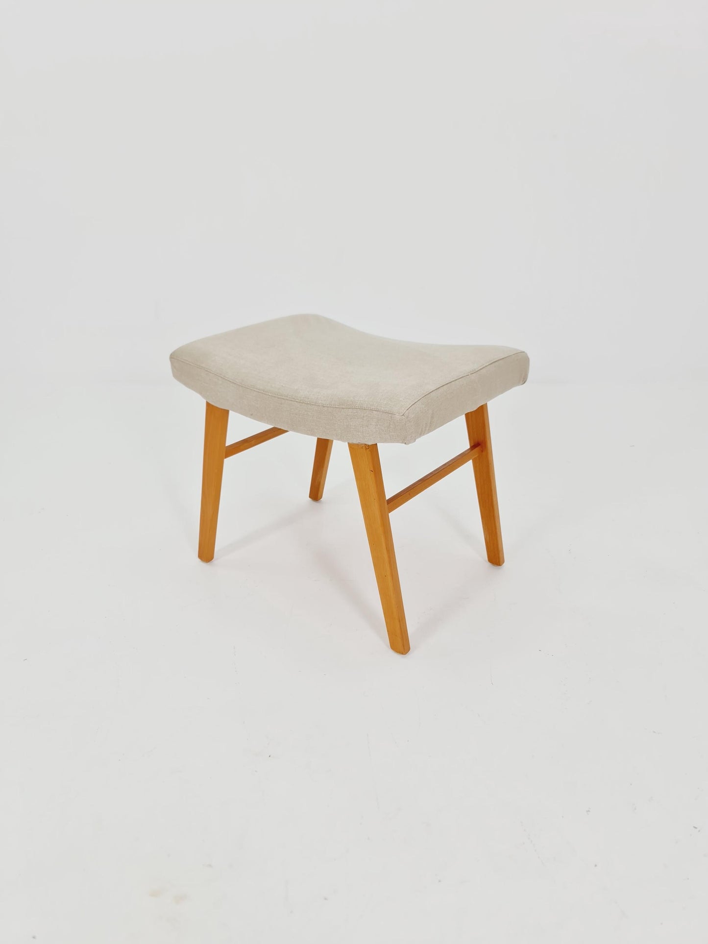 Mid century modern German ottoman/footstool make up stool from the 50s