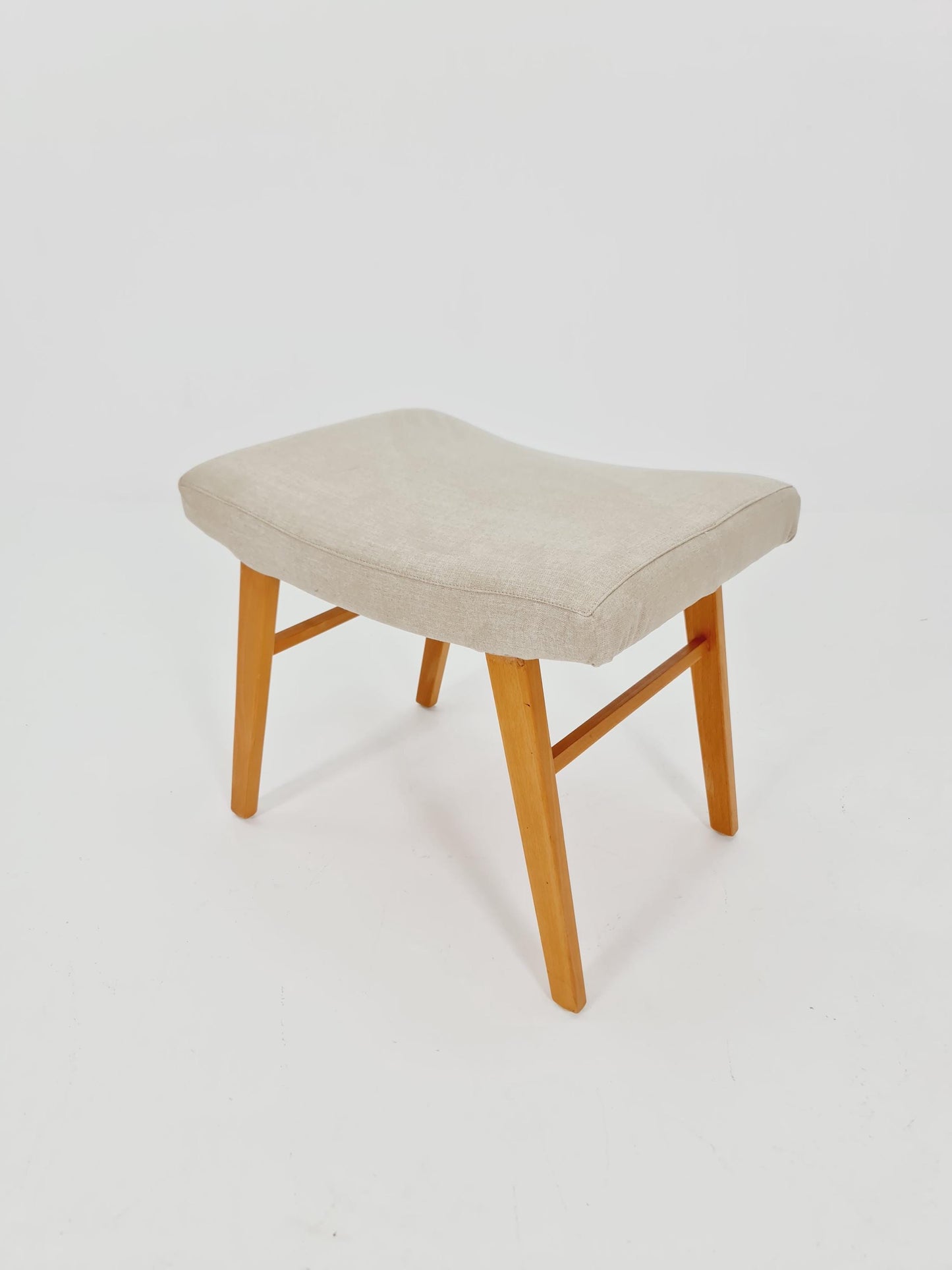 Mid century modern German ottoman/footstool make up stool from the 50s