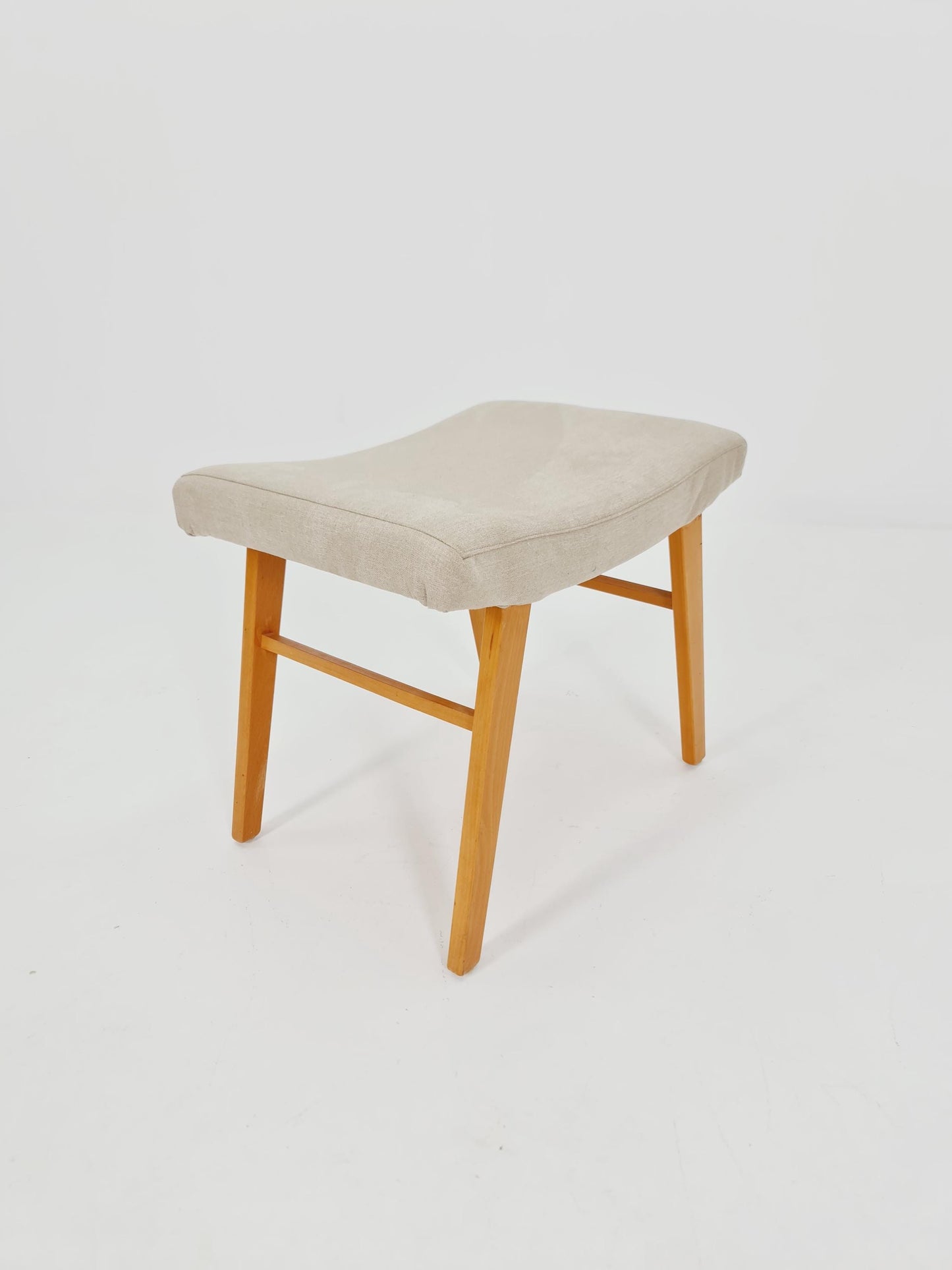 Mid century modern German ottoman/footstool make up stool from the 50s