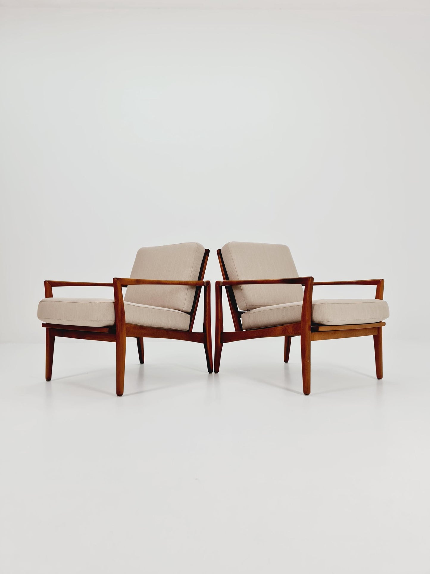 Mid-century pair of German lounge armchair, 1960s