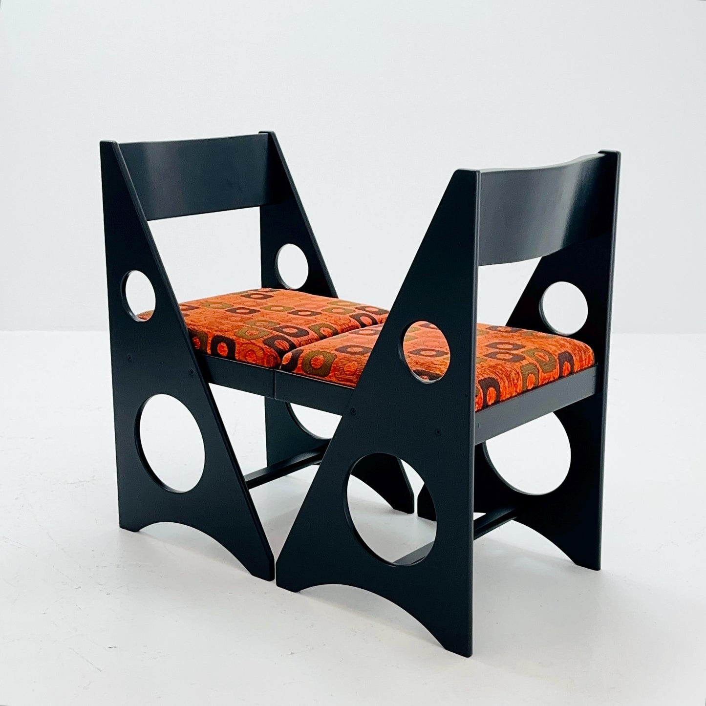 Set of 2 Mid Century Chairs by Gilbert Marklund for Furusnickarn AB, Sweden, 1970s