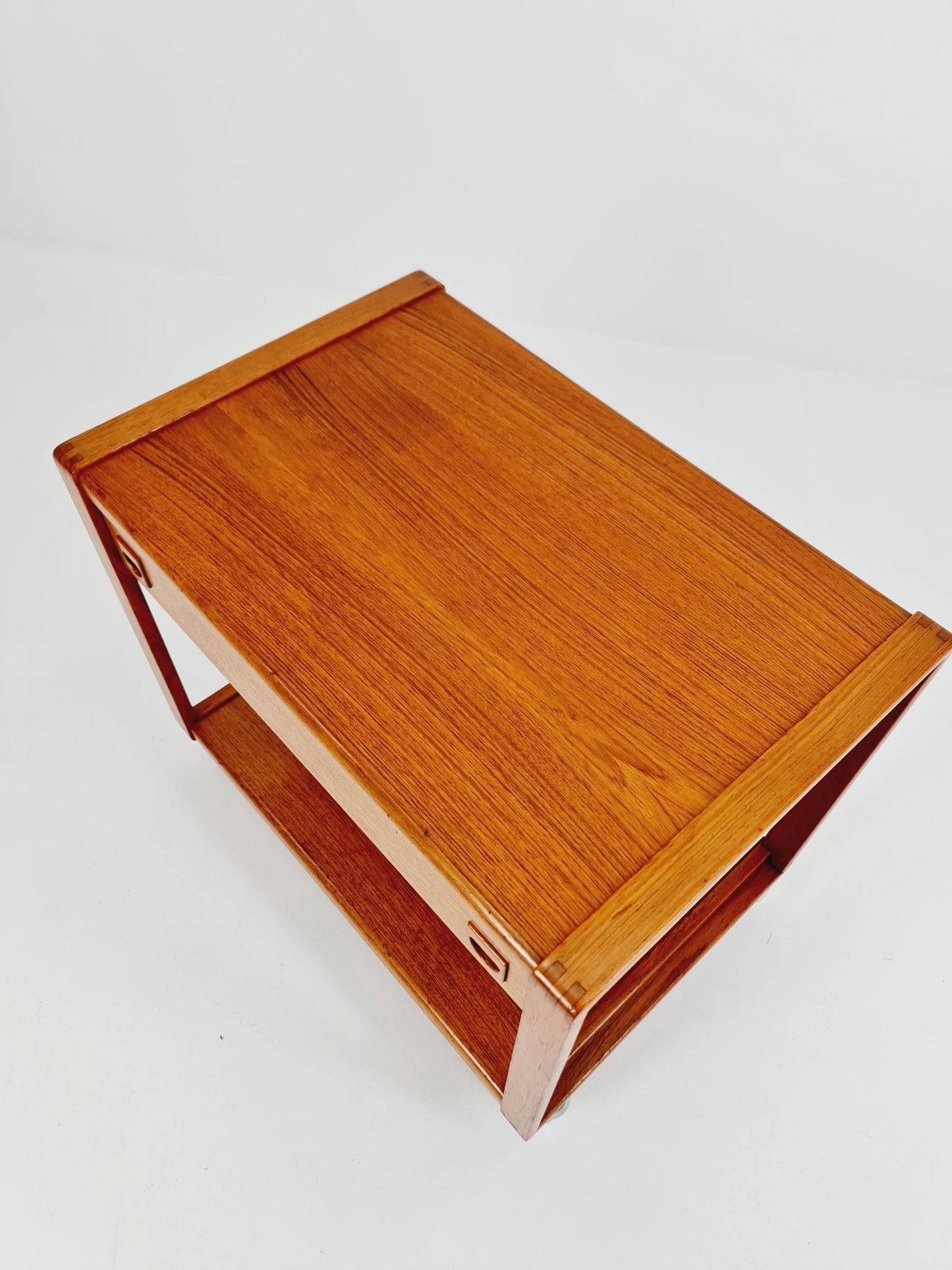 Vintage mid century danish trolley in teak Sideboard / bar cart By Salling Stolefabrik, 1960s